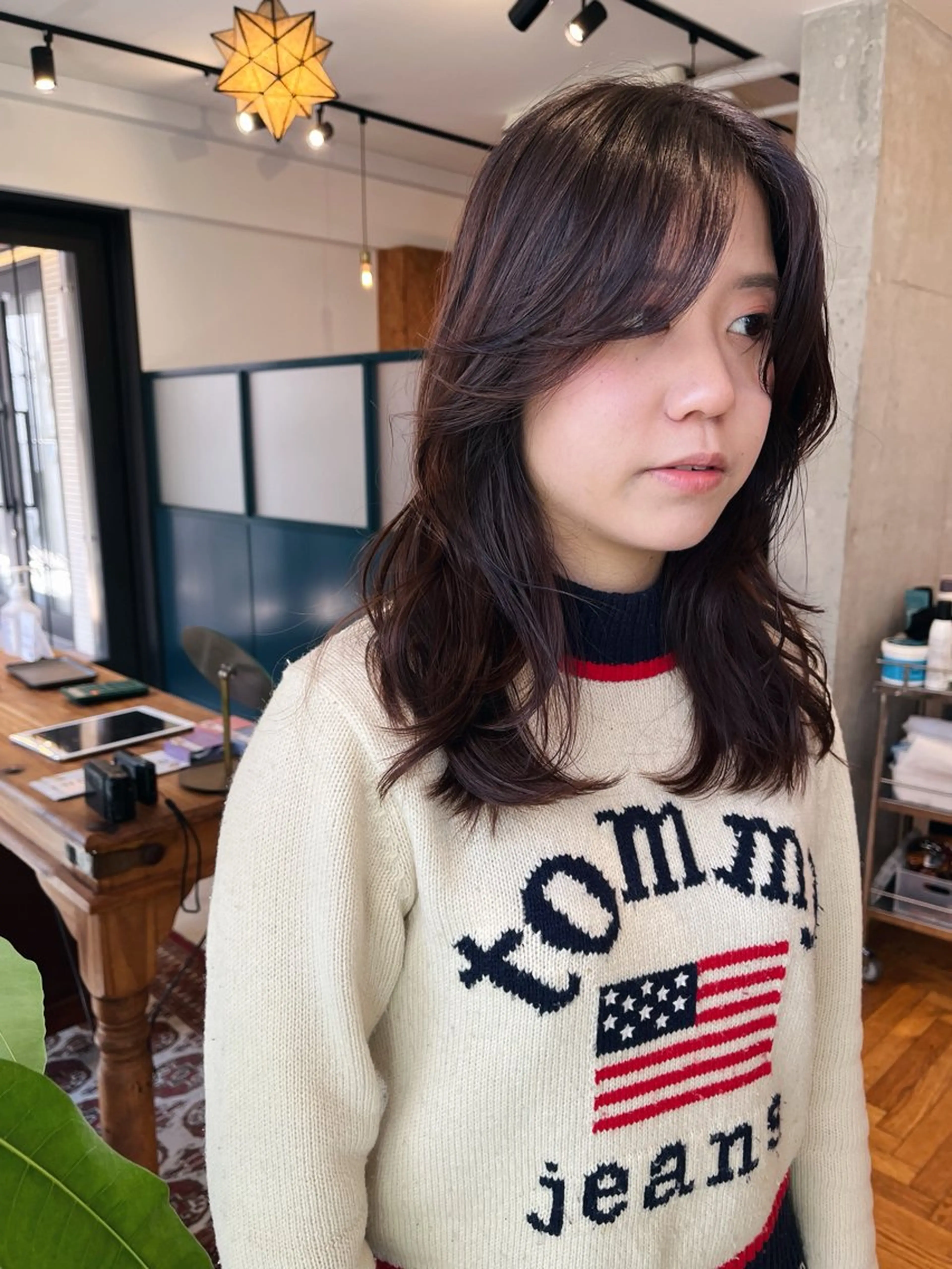 セミロング カラー 暖色/パーマ 🌼クニトウメイのヘアスタイル