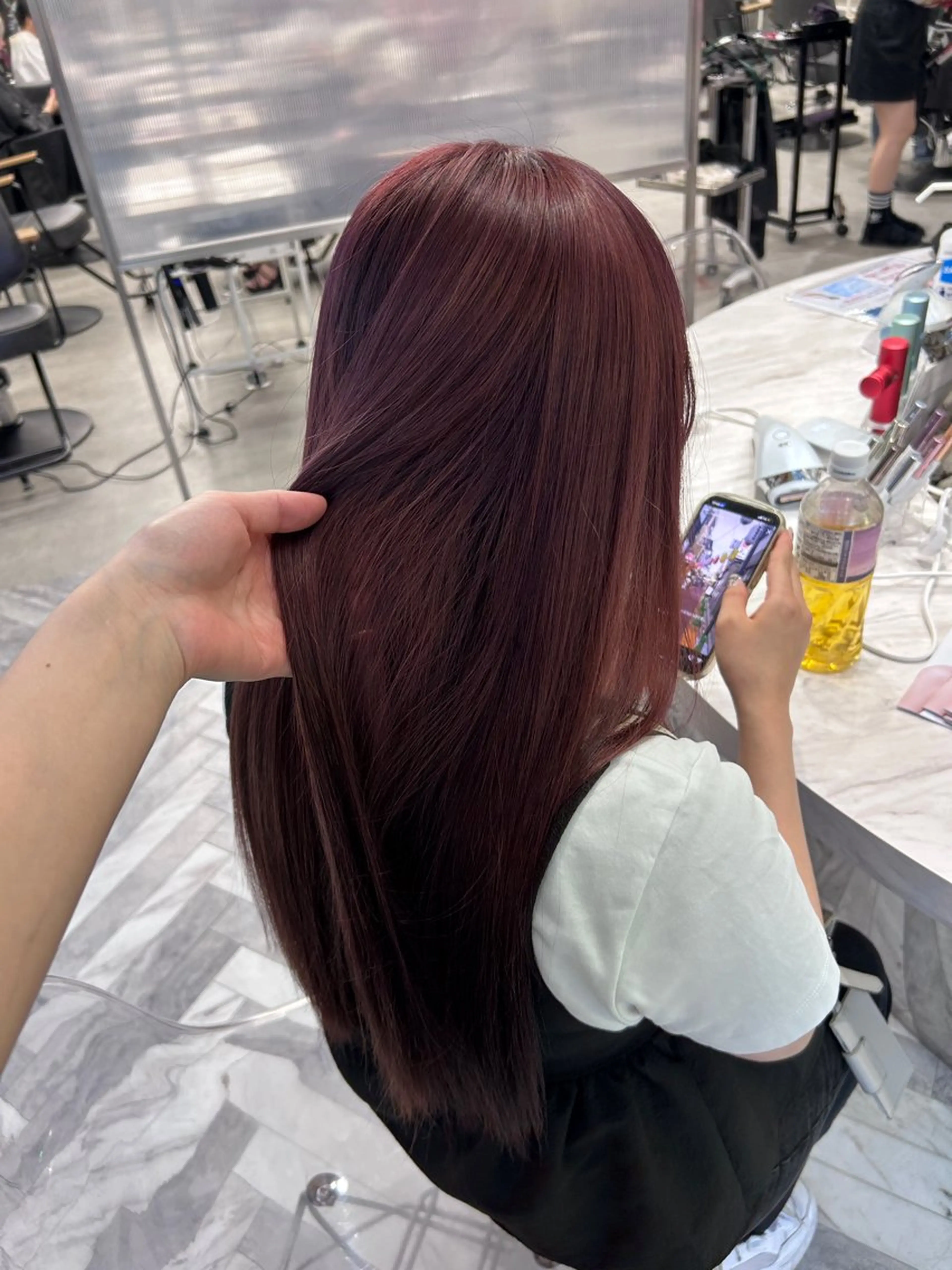 ロング カラー ヘアカラー 冬っぽカラー/ マツエク/ゆきなのマツエク・マツパデザイン