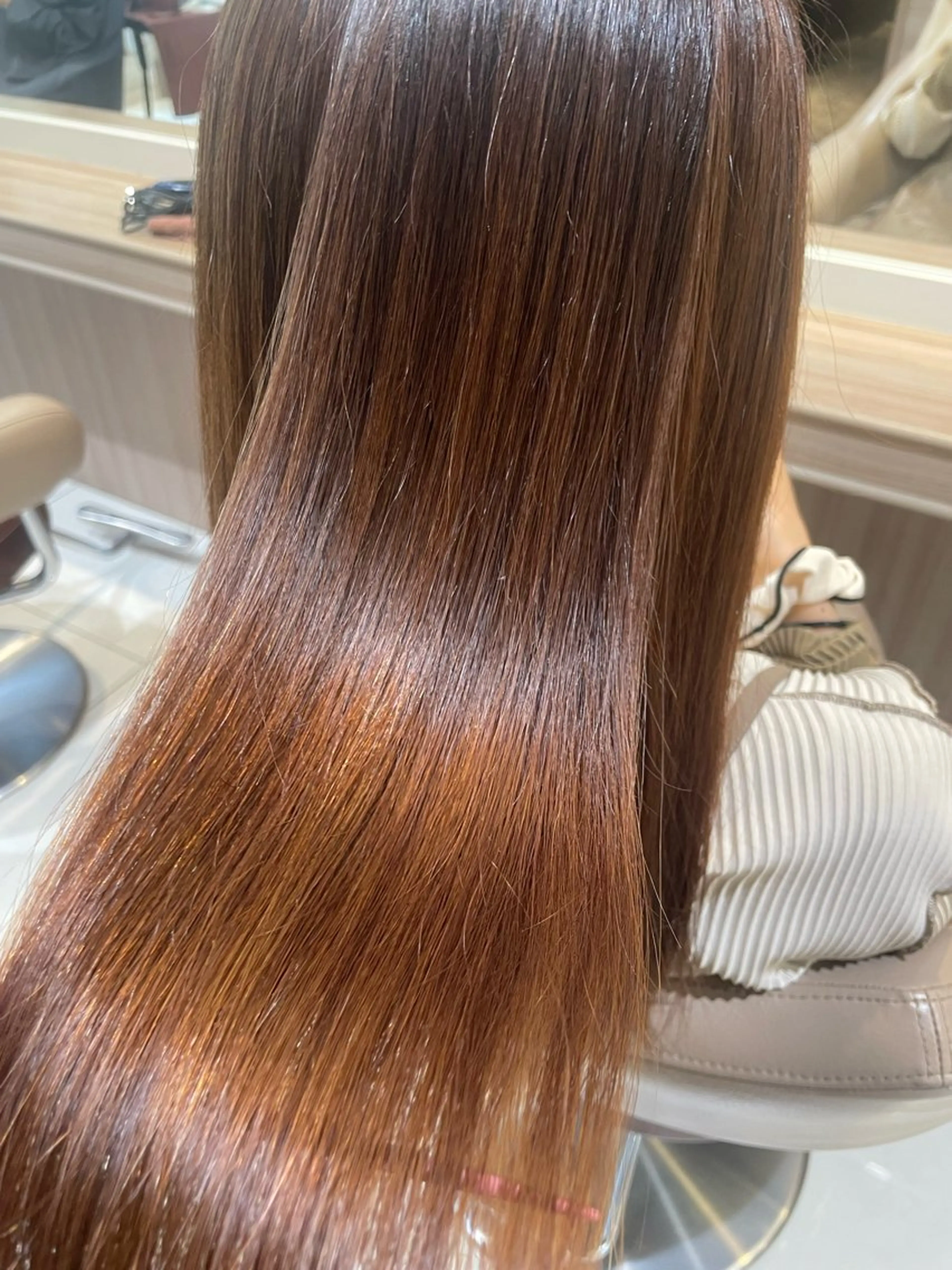 セミロング パーマ 縮毛矯正 トリートメント 韓国ヘアメイク🎀/ 縮毛矯正✨山本媛香のヘアスタイル