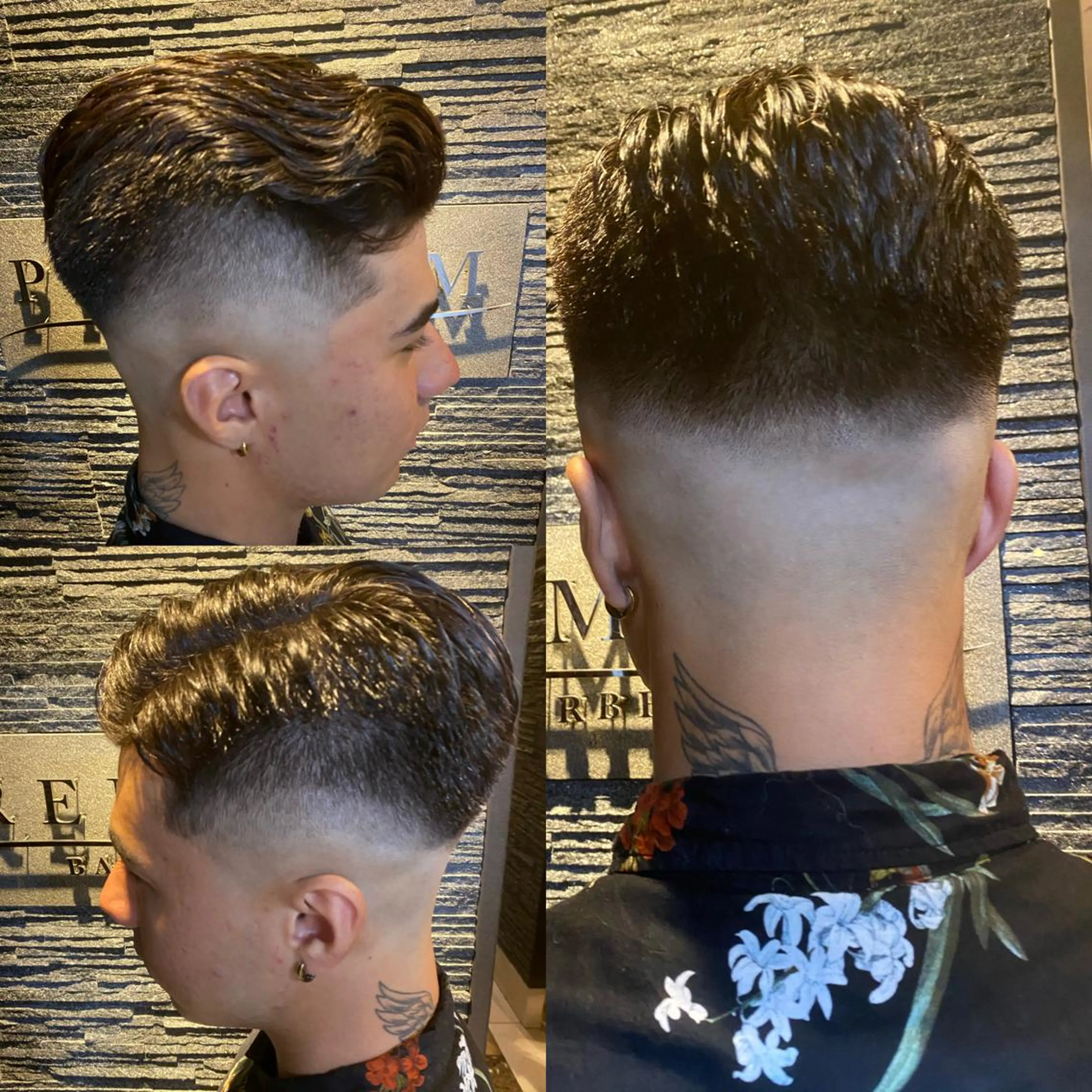 ショート メンズ フェードカット スキンフェード 菅野 綺華のヘアスタイル