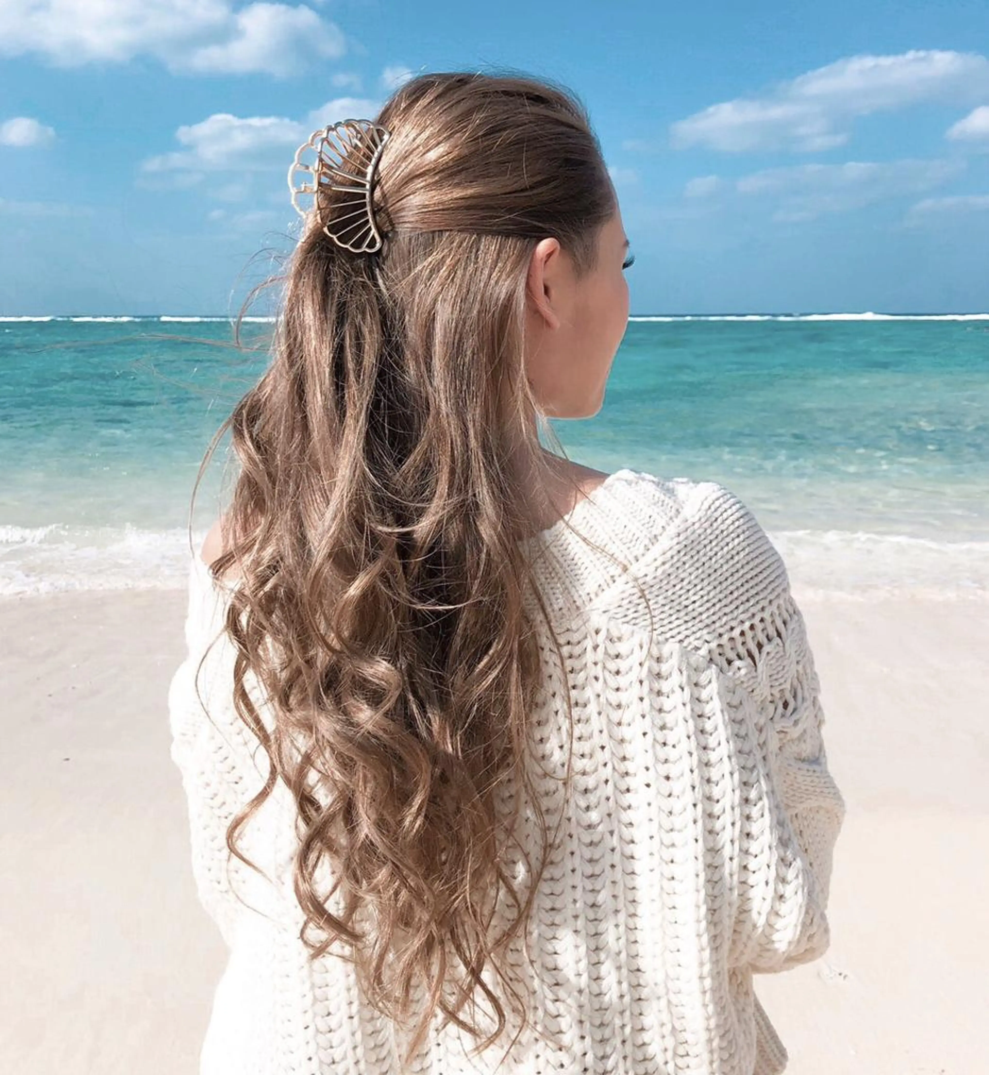 ロング カラー パーマ ヘアアレンジ Device ディバイスのヘアスタイル