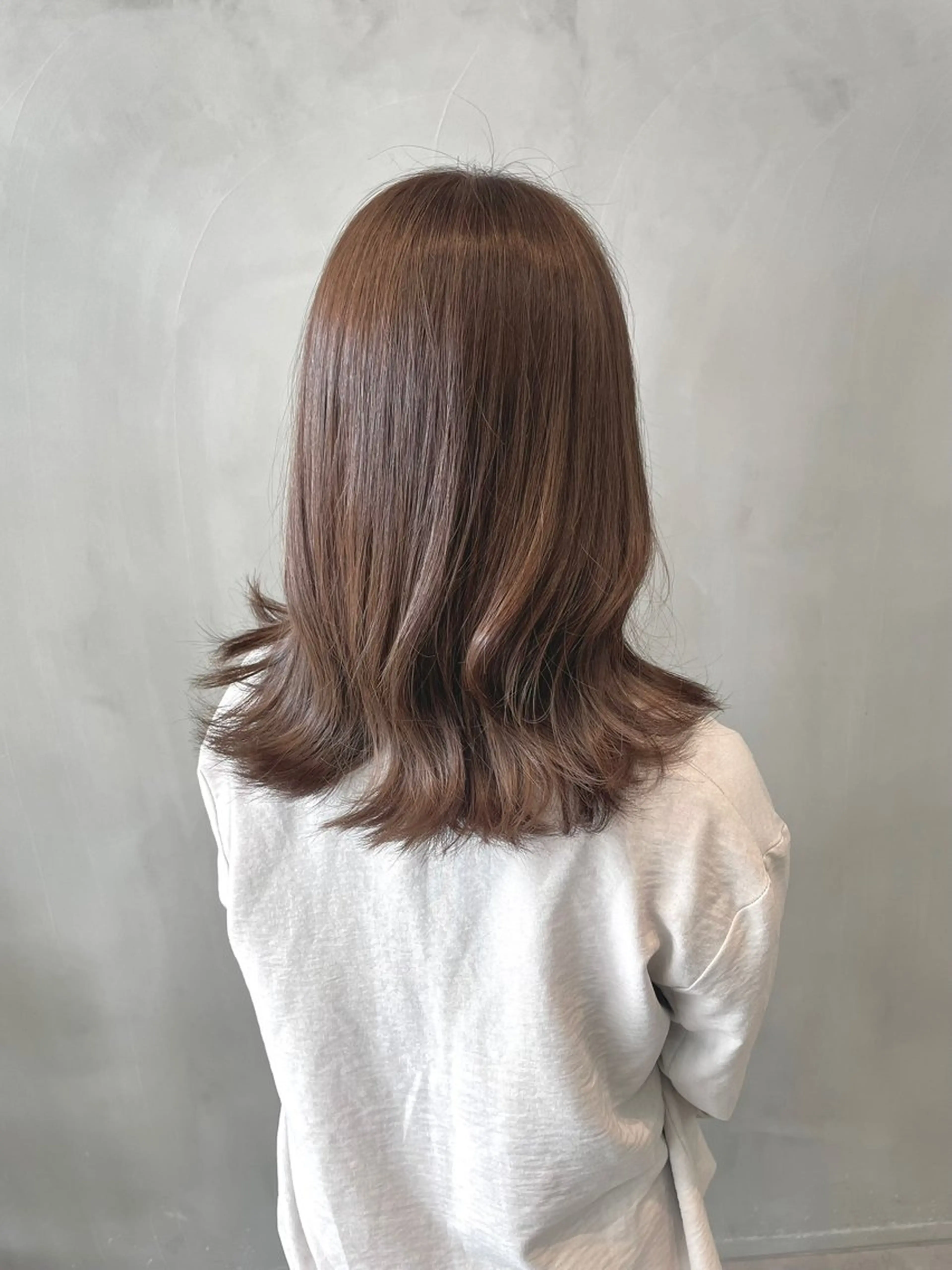 セミロング カット ヘアカラー 透明感カラー◎ 大塚将人のヘアスタイル