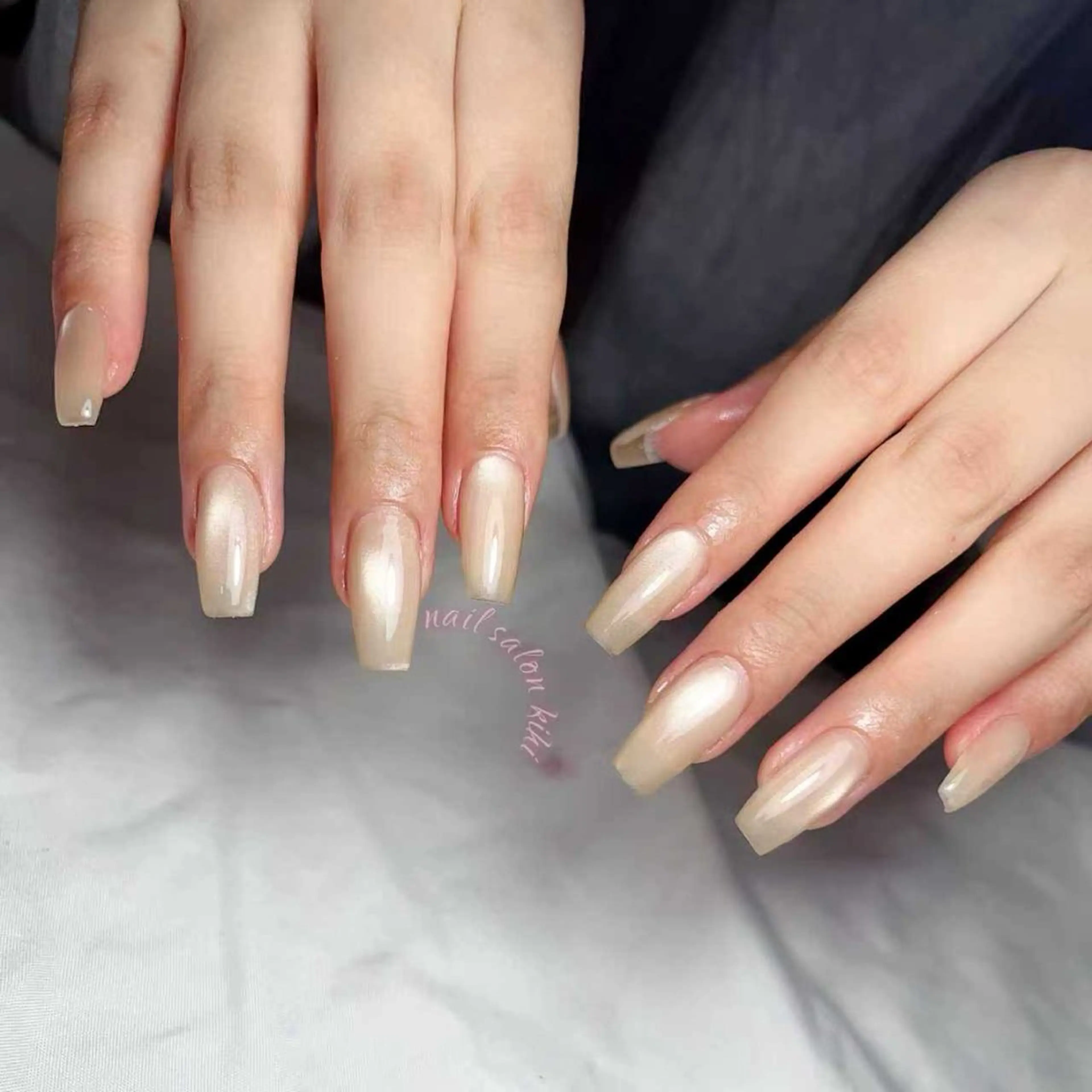 ネイル アートネイル フレンチネイル ジェルネイル グラデーション 韓国ネイル ハンドネイル 💕鈴木ユリ パラジェル/オフ無料のネイルデザイン