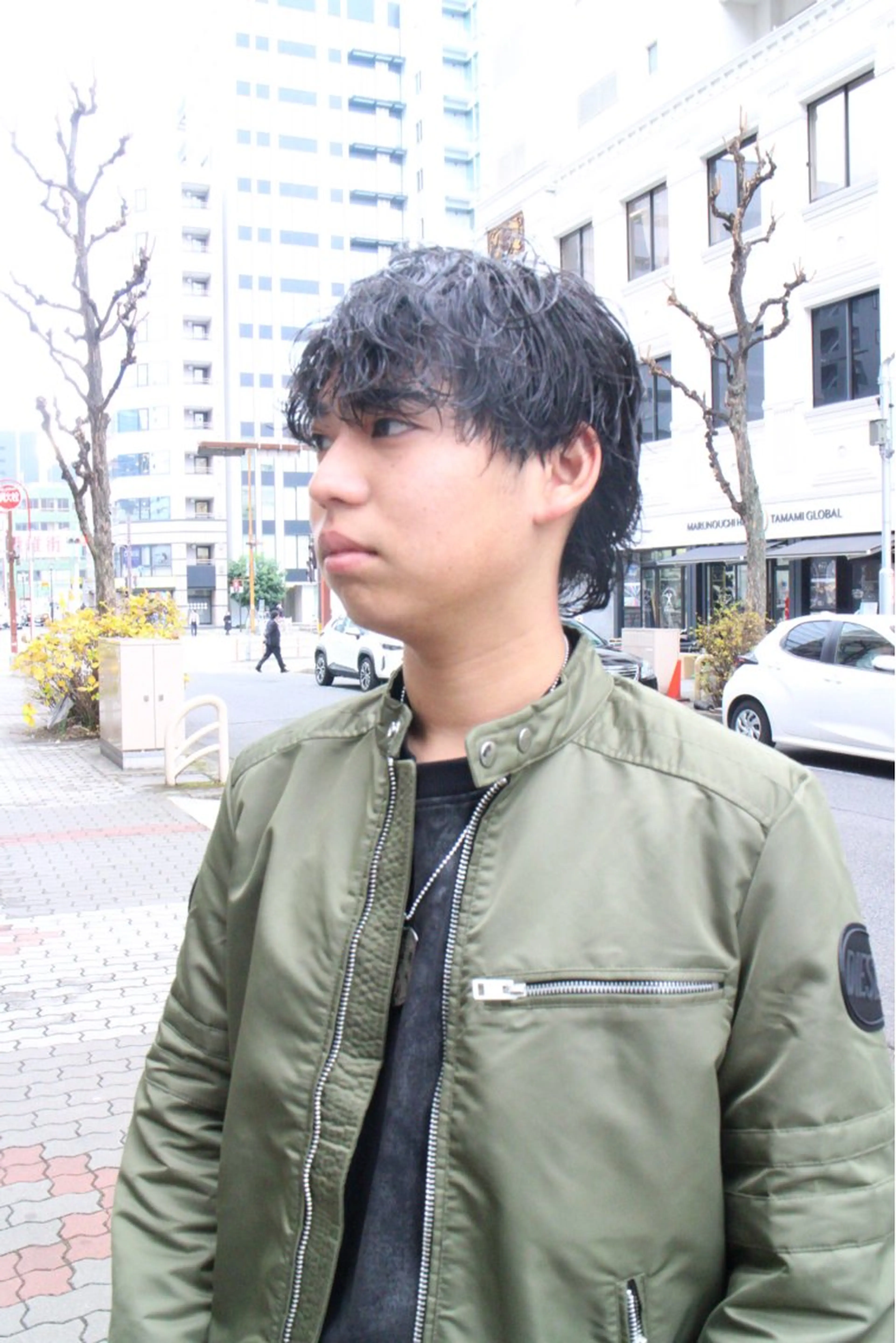 ショート パーマ 森田 鴻之介のヘアスタイル