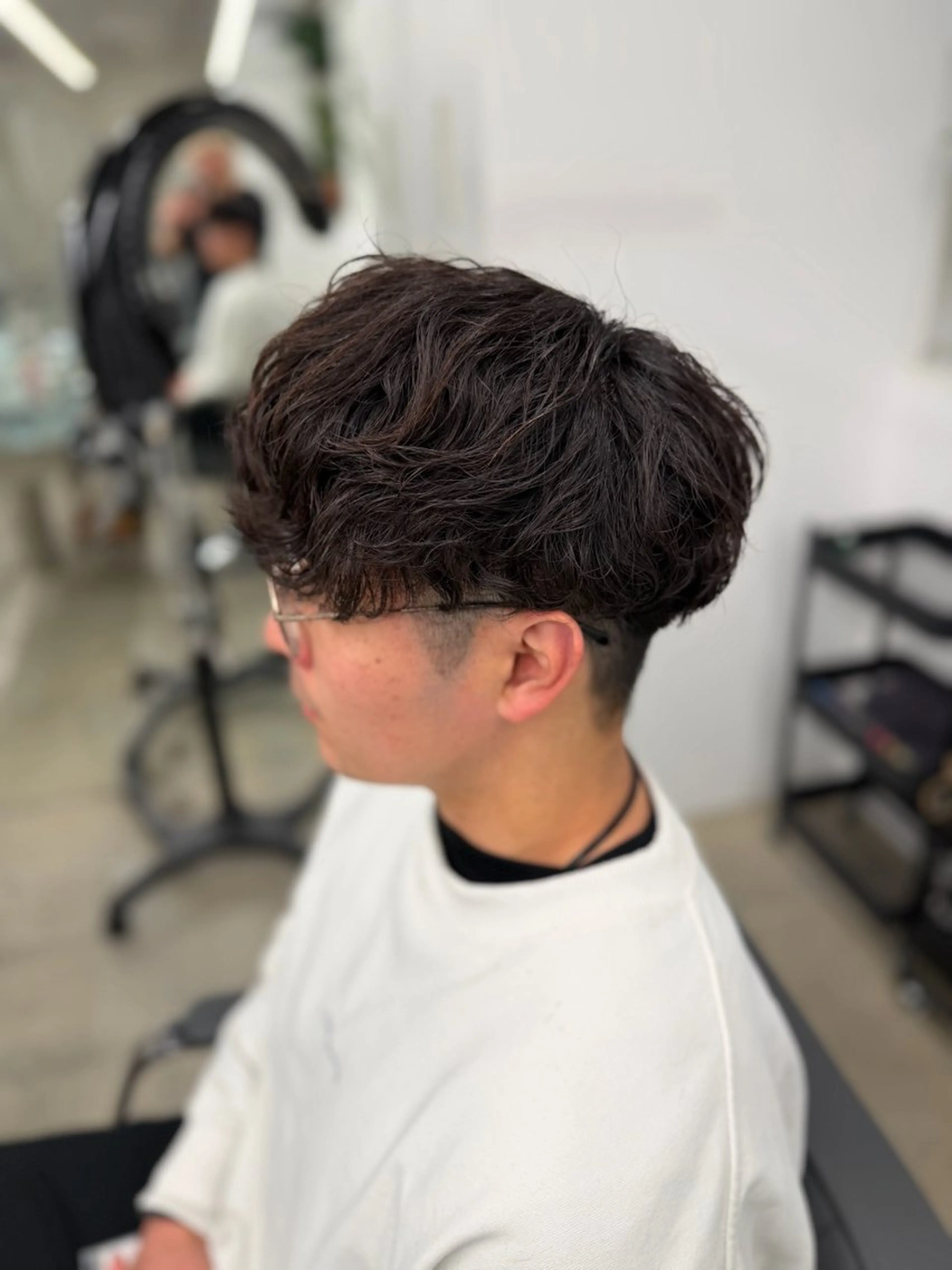 パーマ メンズ カット パーマ パーマ特化/フェザー パーマシャドウ/真生のヘアスタイル