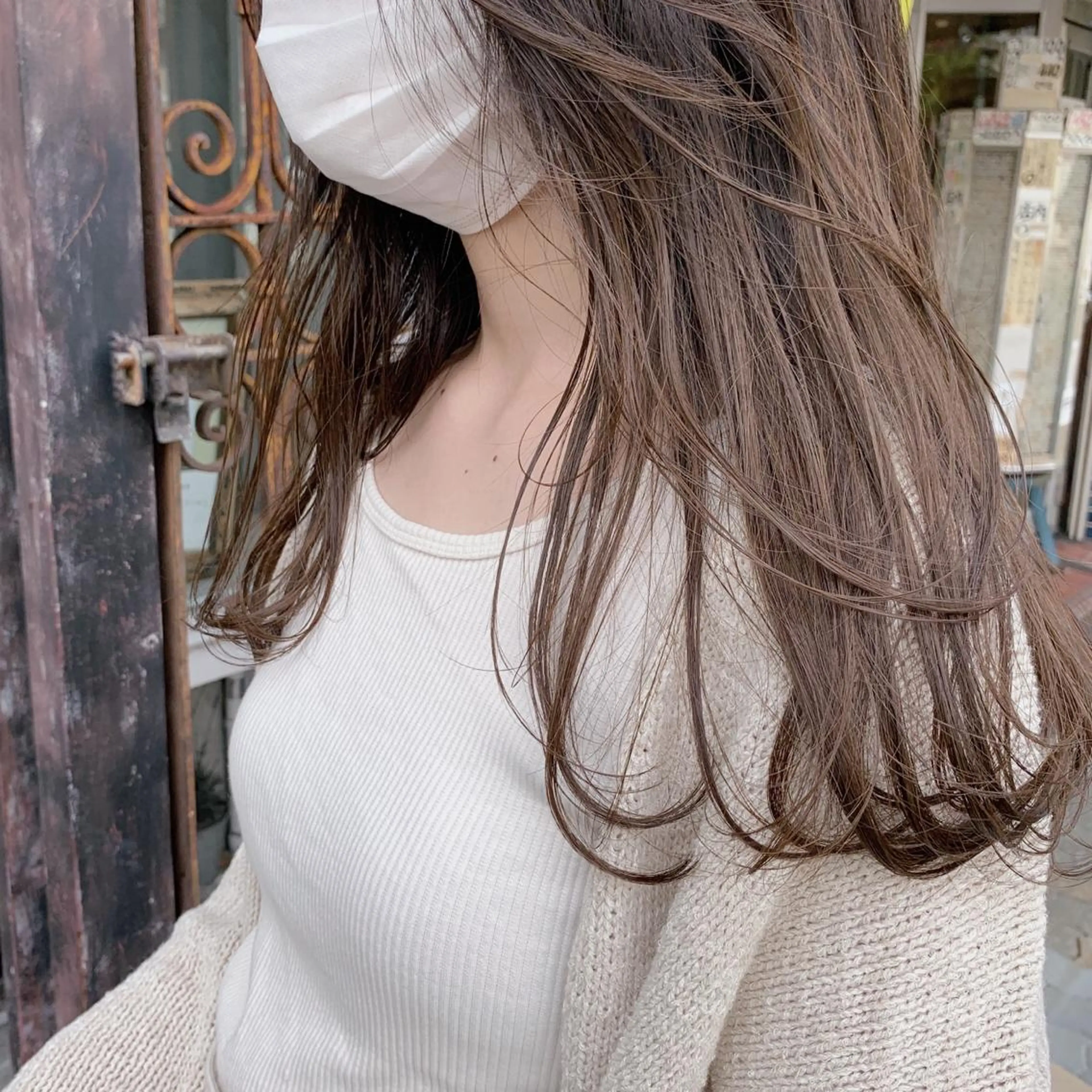 ロング カラー ベージュカラー 鎌田卓也/髪質改善 /透明感カラーのヘアスタイル