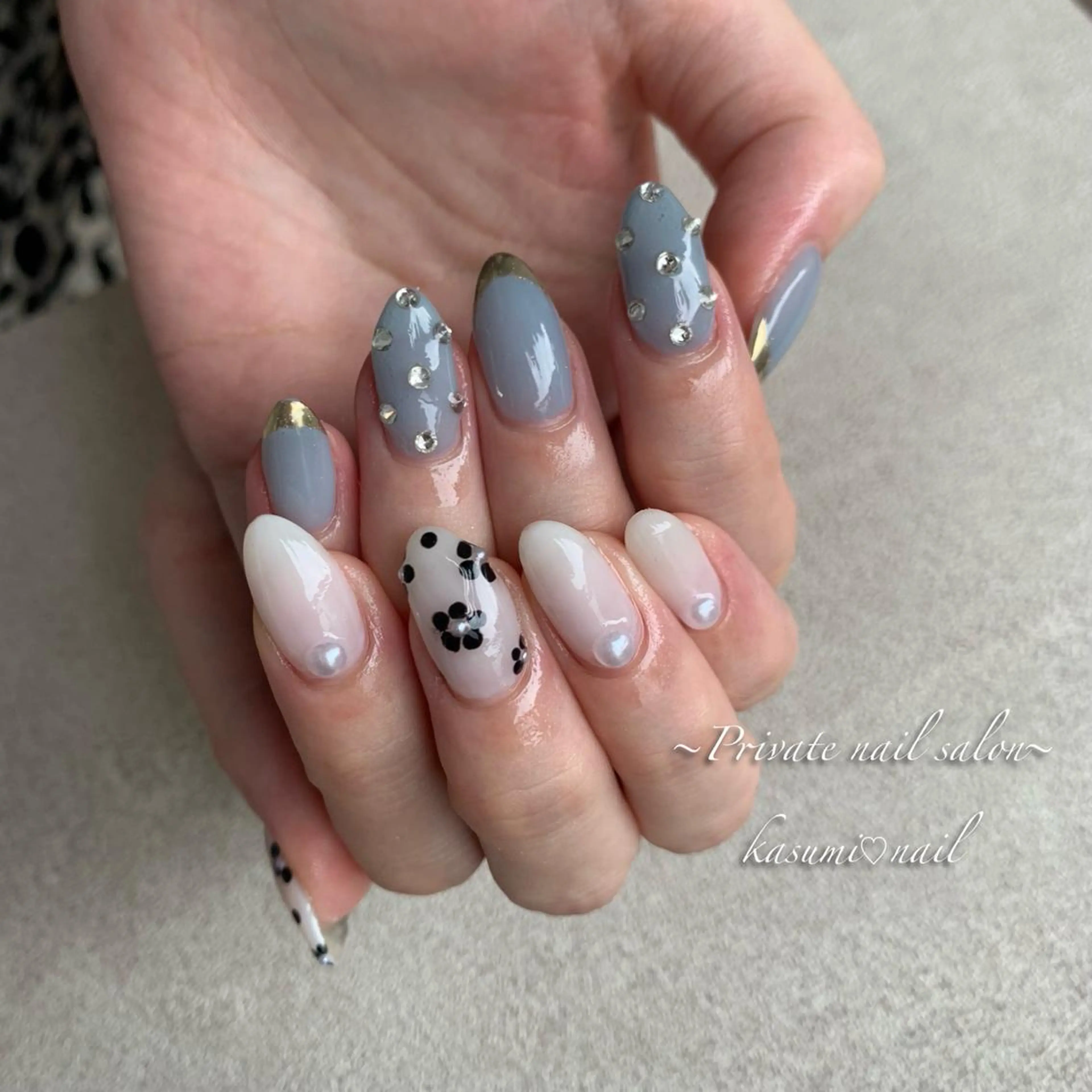 ネイル ラメ(グリッター) マグネットネイル ミラーネイル ニュアンスネイル 冬ネイル KASUMI♡ Nailのネイルデザイン