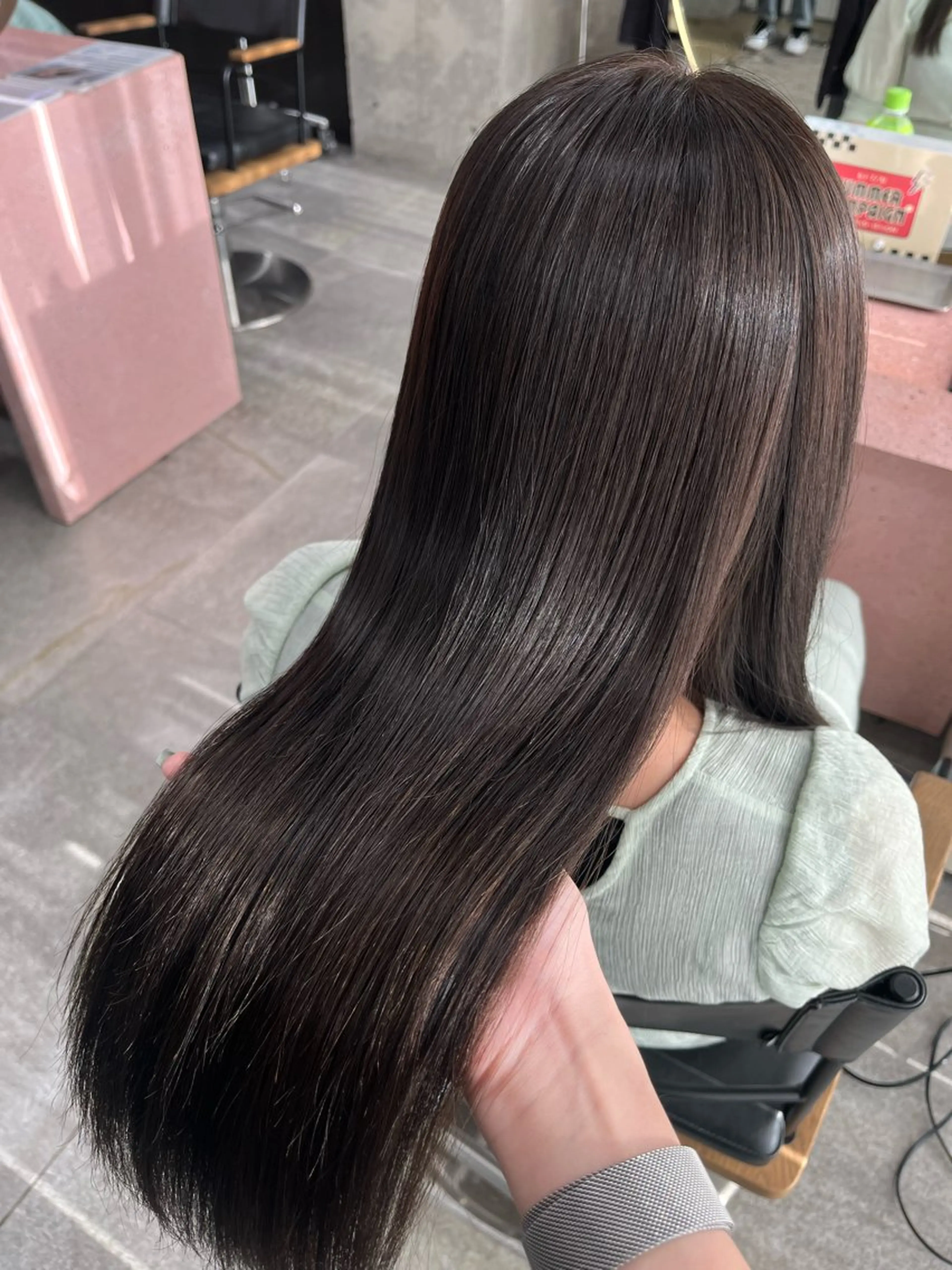 ロング カット ヘアカラー 縮毛矯正 パーマ/オリーブ/ 酸性ストレート/ゆなのヘアスタイル