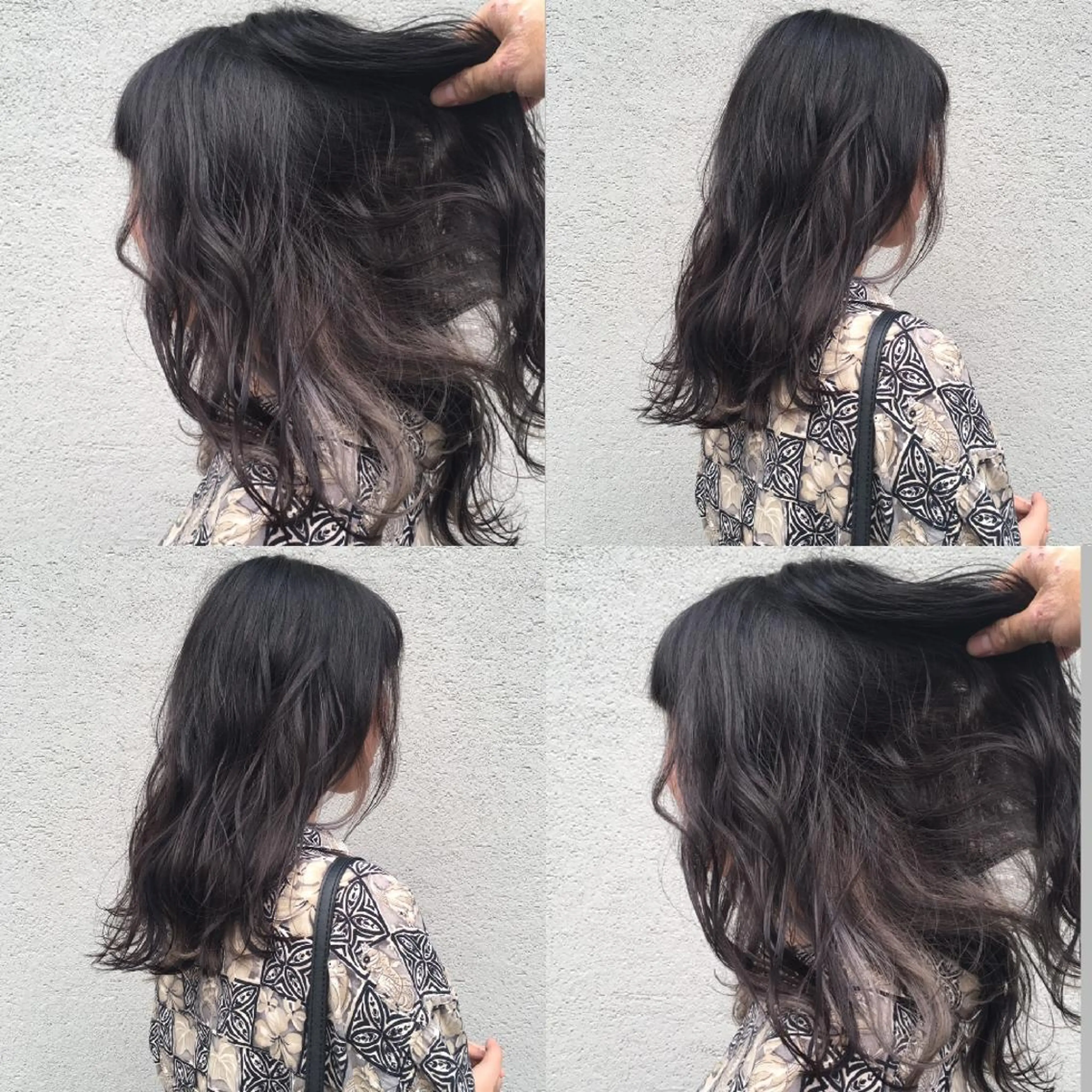 セミロング カラー ベージュカラー ブリーチ nambu-GARDEN所属・上田 昂雅のヘアスタイル