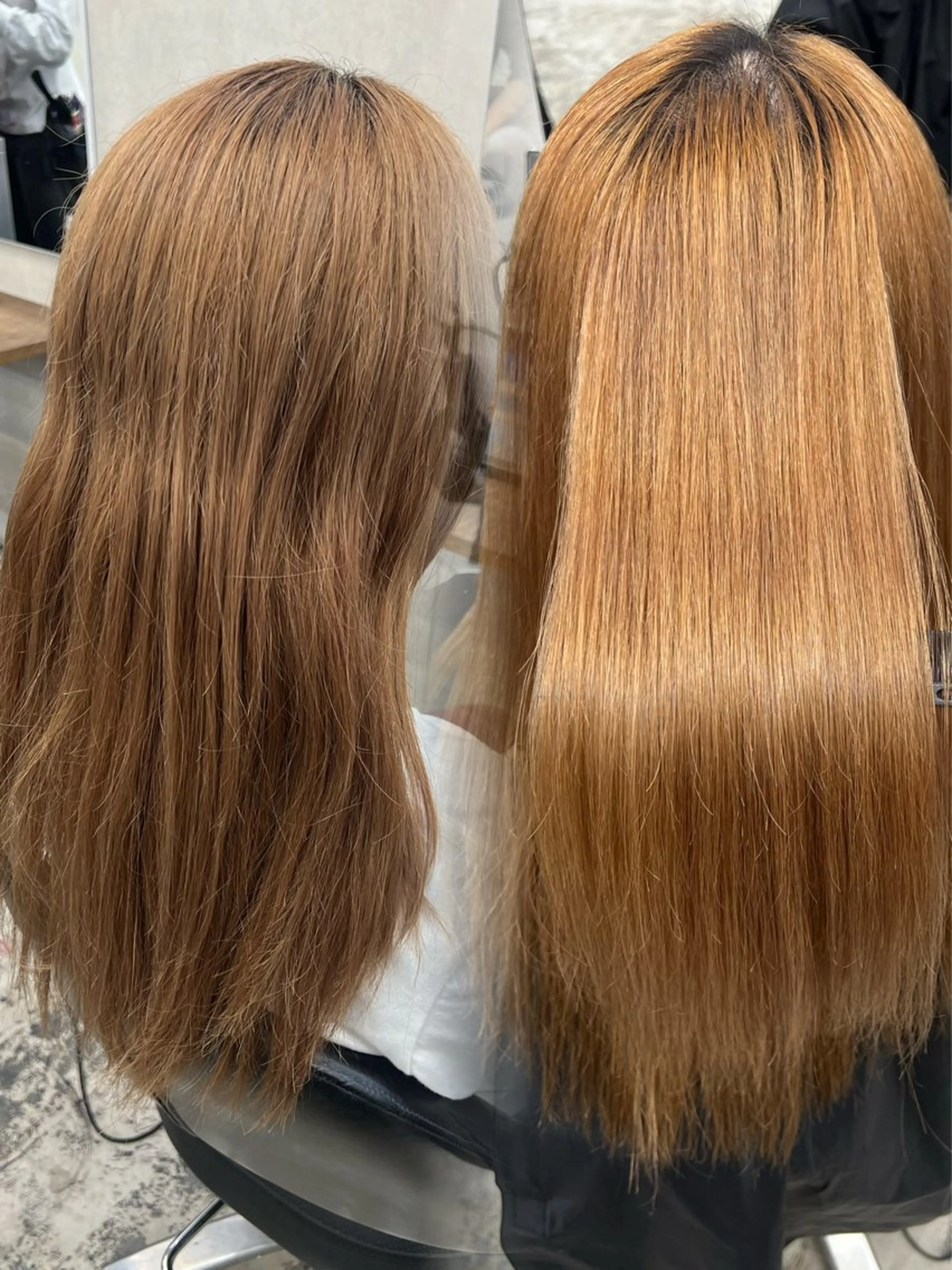 ロング カラー ブリーチ 縮毛矯正 縮毛矯正 ウルフ🐺/ボブ ハイトーン🌈/増田のヘアスタイル