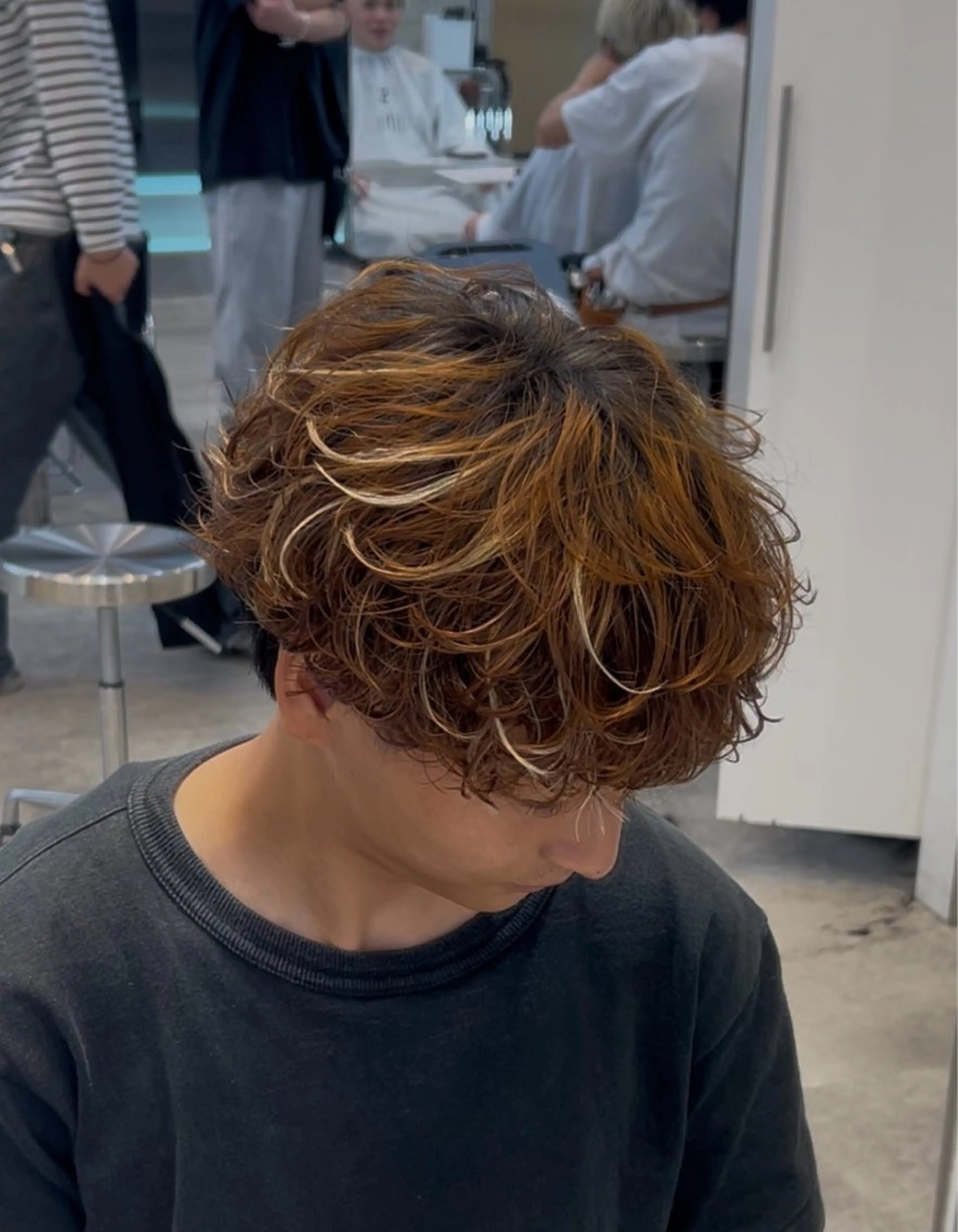 カラー パーマ メンズ カット ヘアカラー パーマ 藤平海音/fifth PARKのヘアスタイル