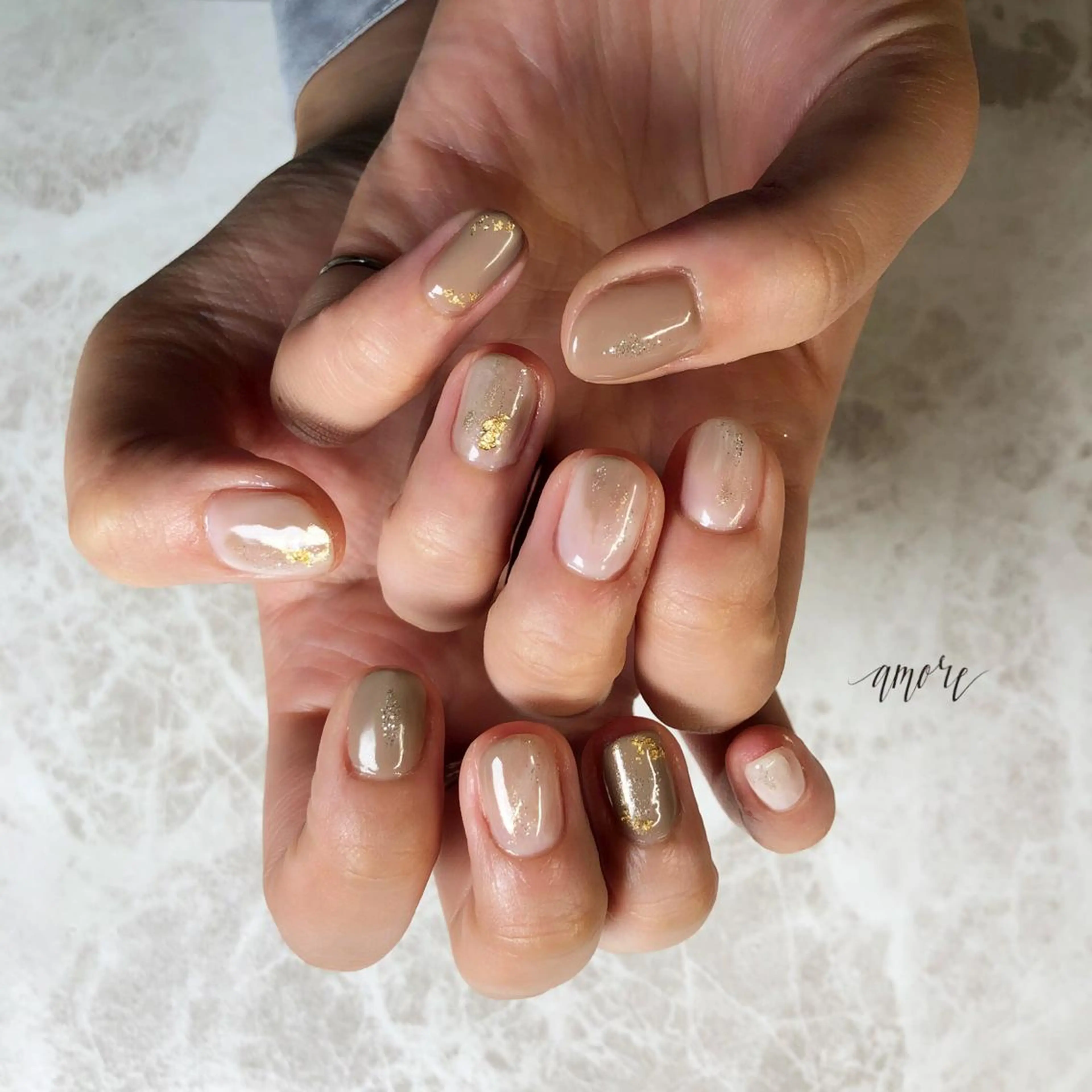 ネイル ジェルネイル マグネットネイル ミラーネイル ニュアンスネイル 春ネイル You kyehwaのネイルデザイン