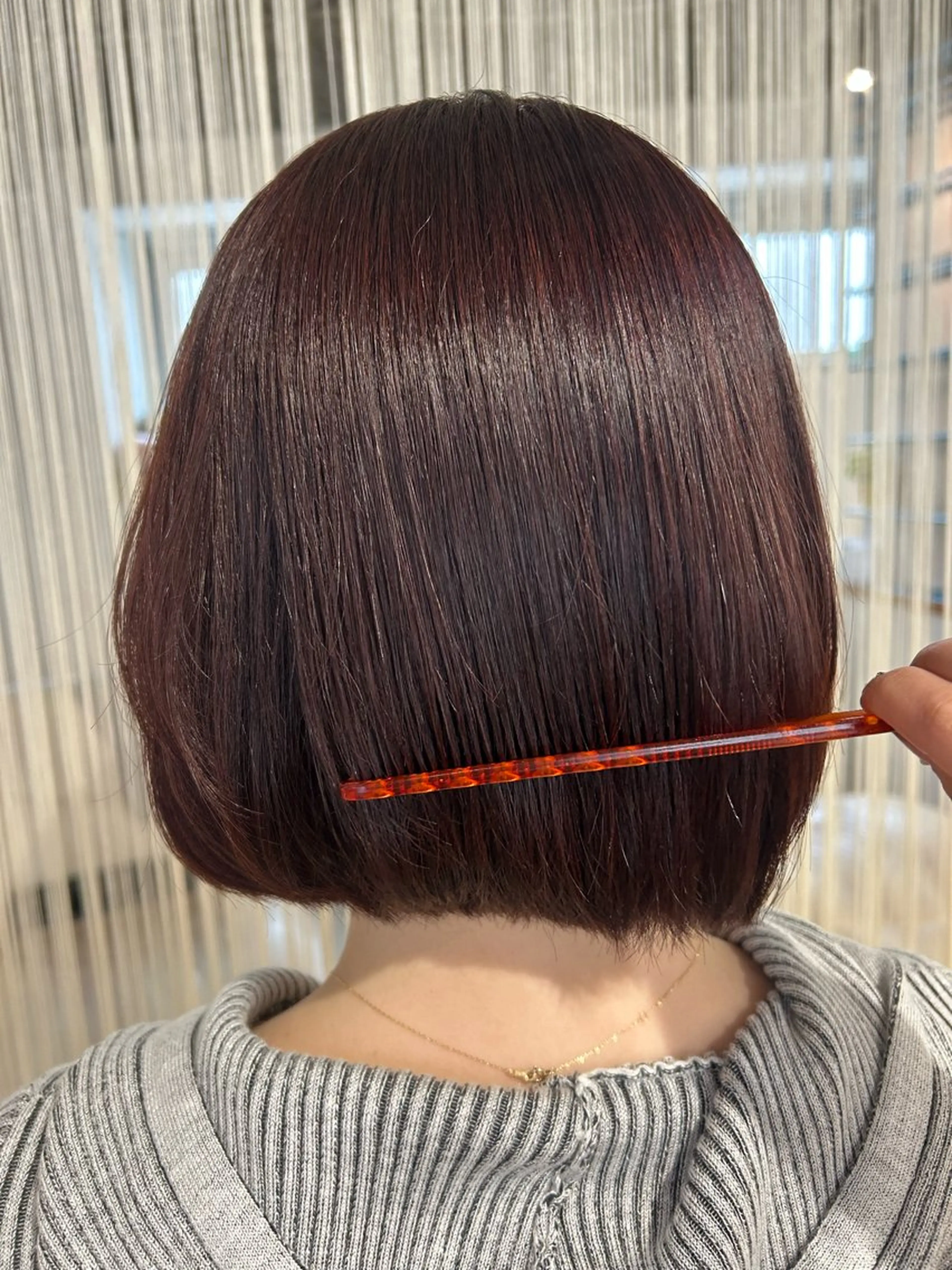 ショート カラー ブリーチ ブラウンカラー ブリーチなしカラー ピンクカラー ピンクブラウン カット ヘアカラー トリートメント なつき/艶ピンク/ girly hairのヘアスタイル