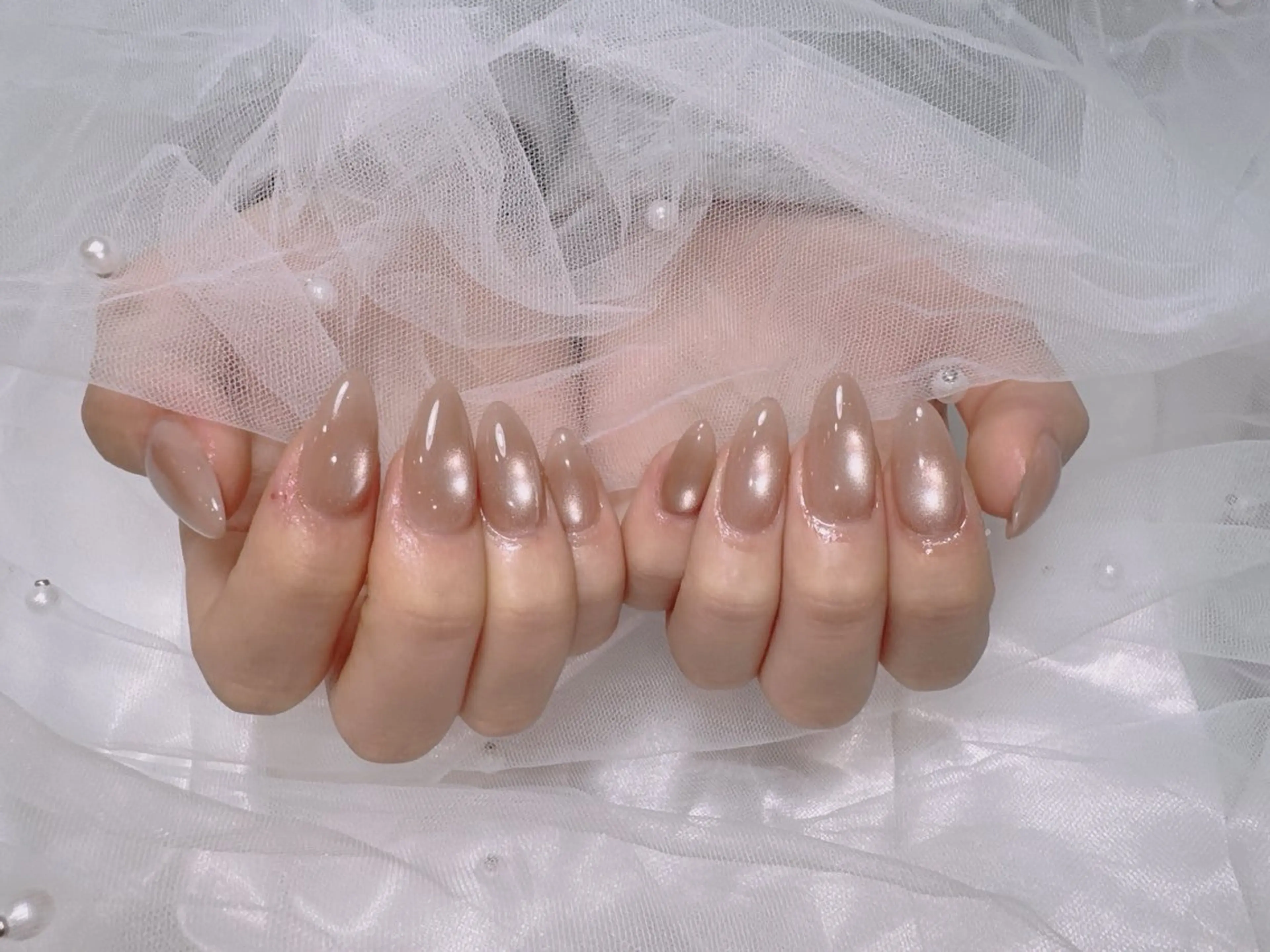 ネイル マグネットネイル ハンドネイル emu 心斎橋店 nanohaのネイルデザイン