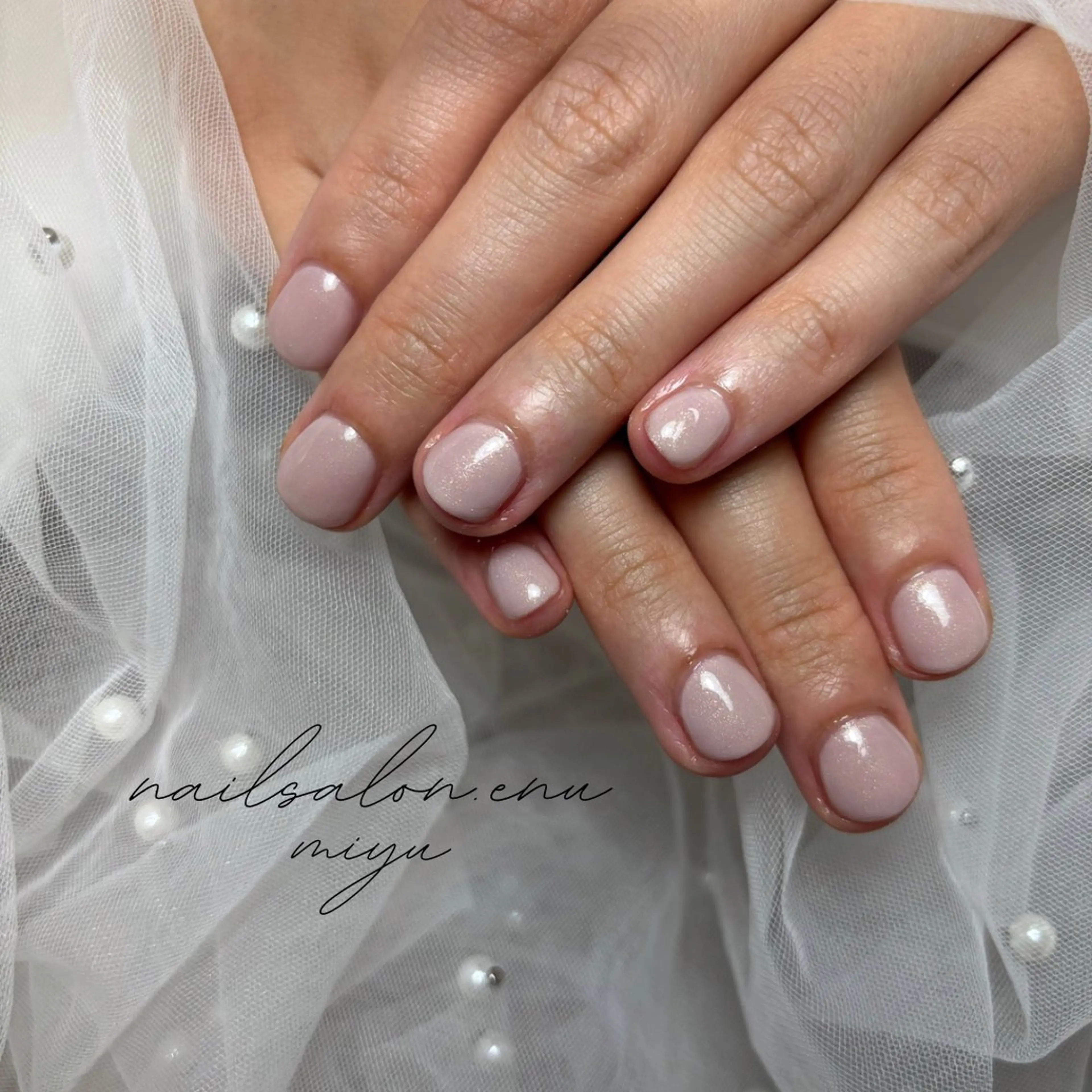 ネイル ワンカラーネイル nailsalon enu.　miyuのネイルデザイン