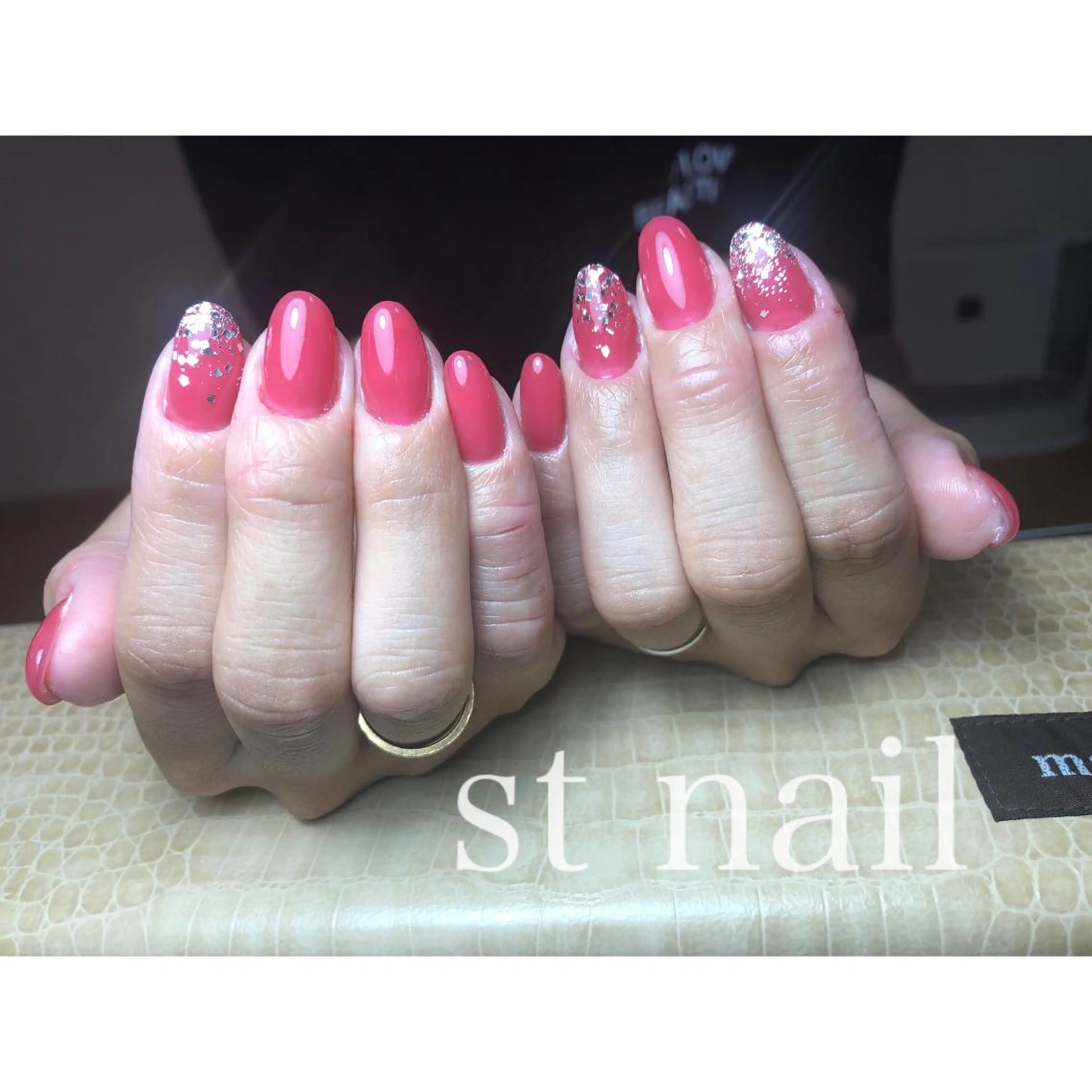 ネイル オフィスネイル シンプルネイル ストーンネイル st nailのネイルデザイン