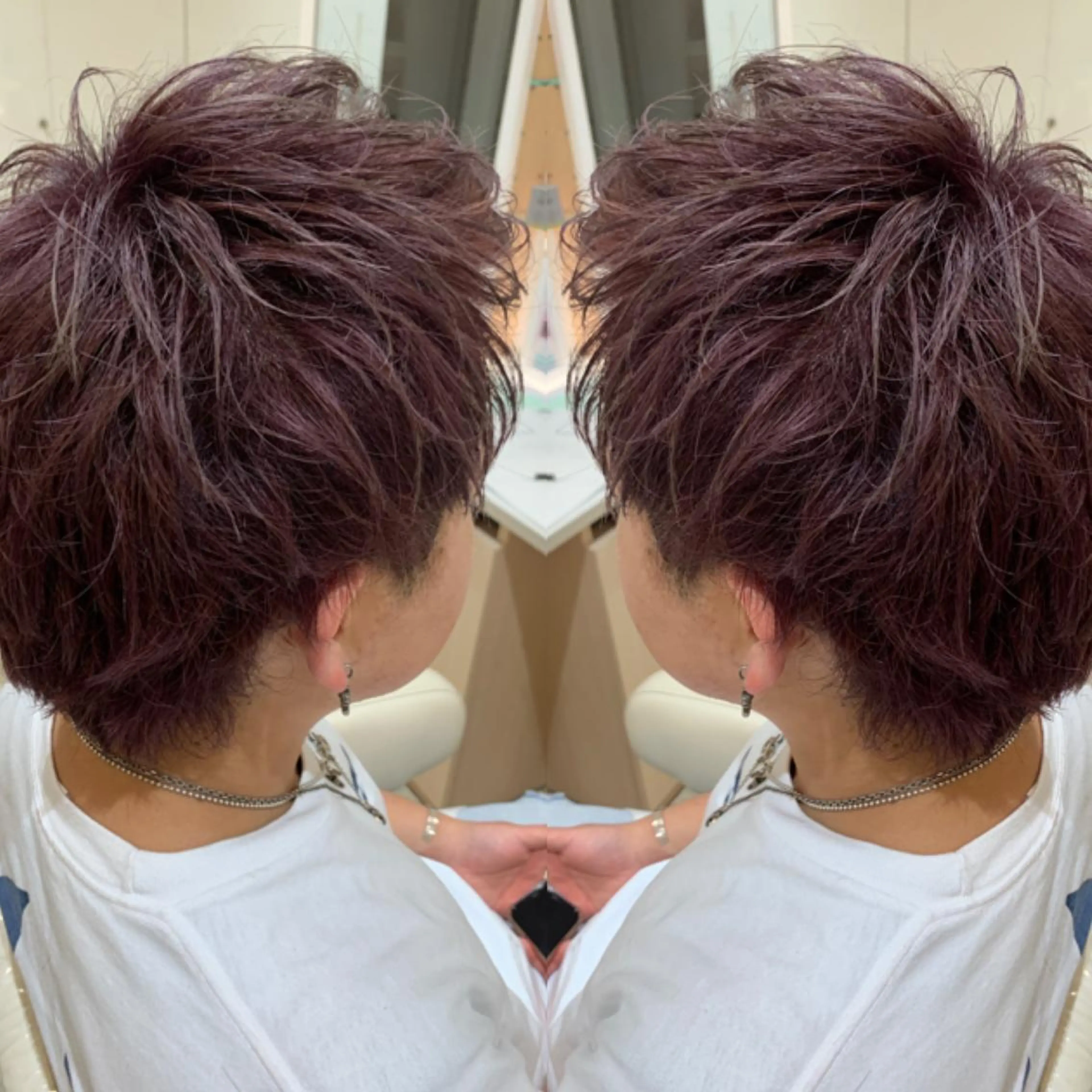 カラー メンズ 🩵波巻き／ツイスパ HARU💎のヘアスタイル