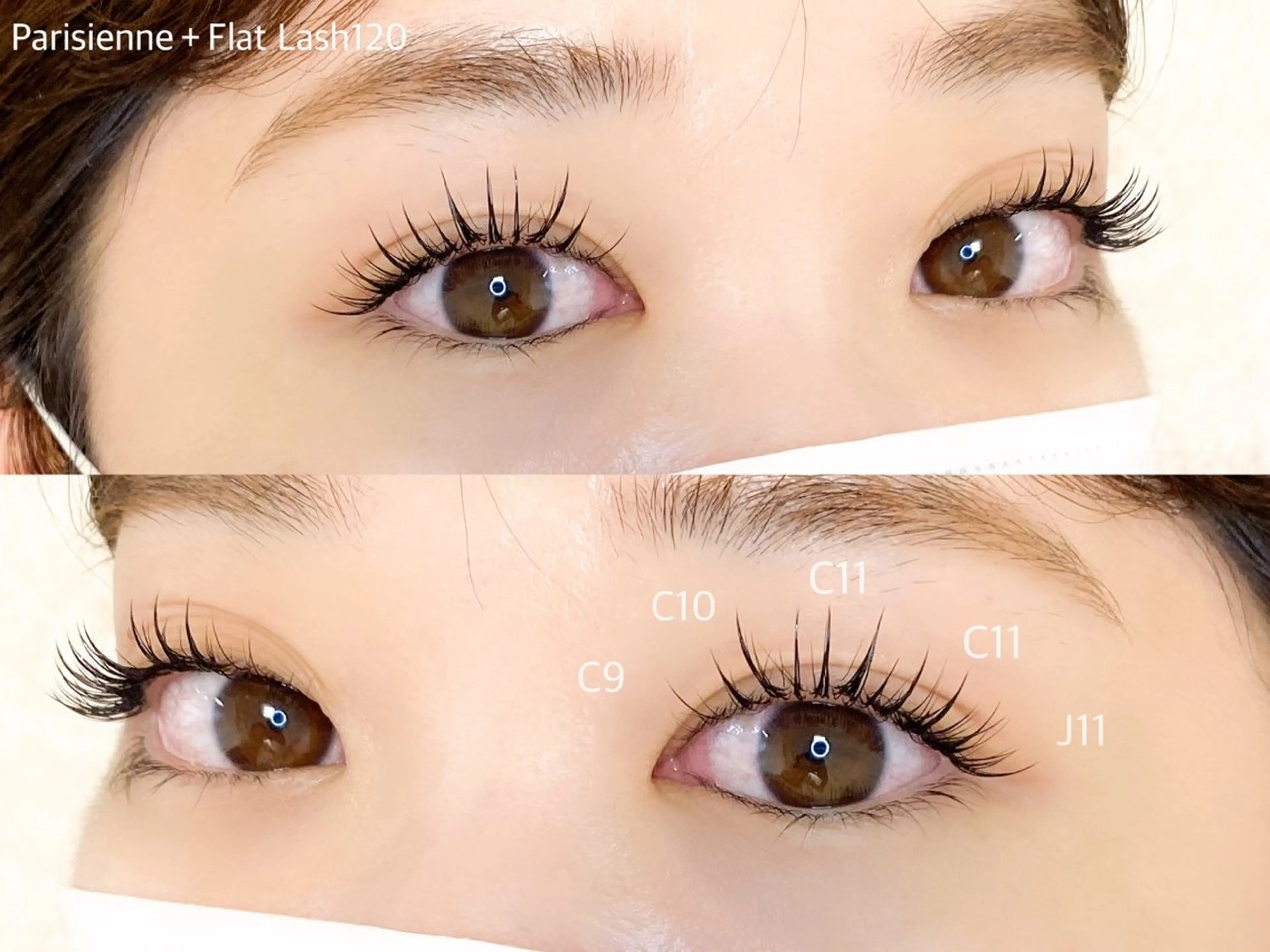 マツエク・マツパ 束感まつ毛 フラットラッシュ 韓国風マツエク パリジェンヌラッシュリフト まつげパーマ マツエク viviAiles ♡⃛ Ruiのマツエク・マツパデザイン
