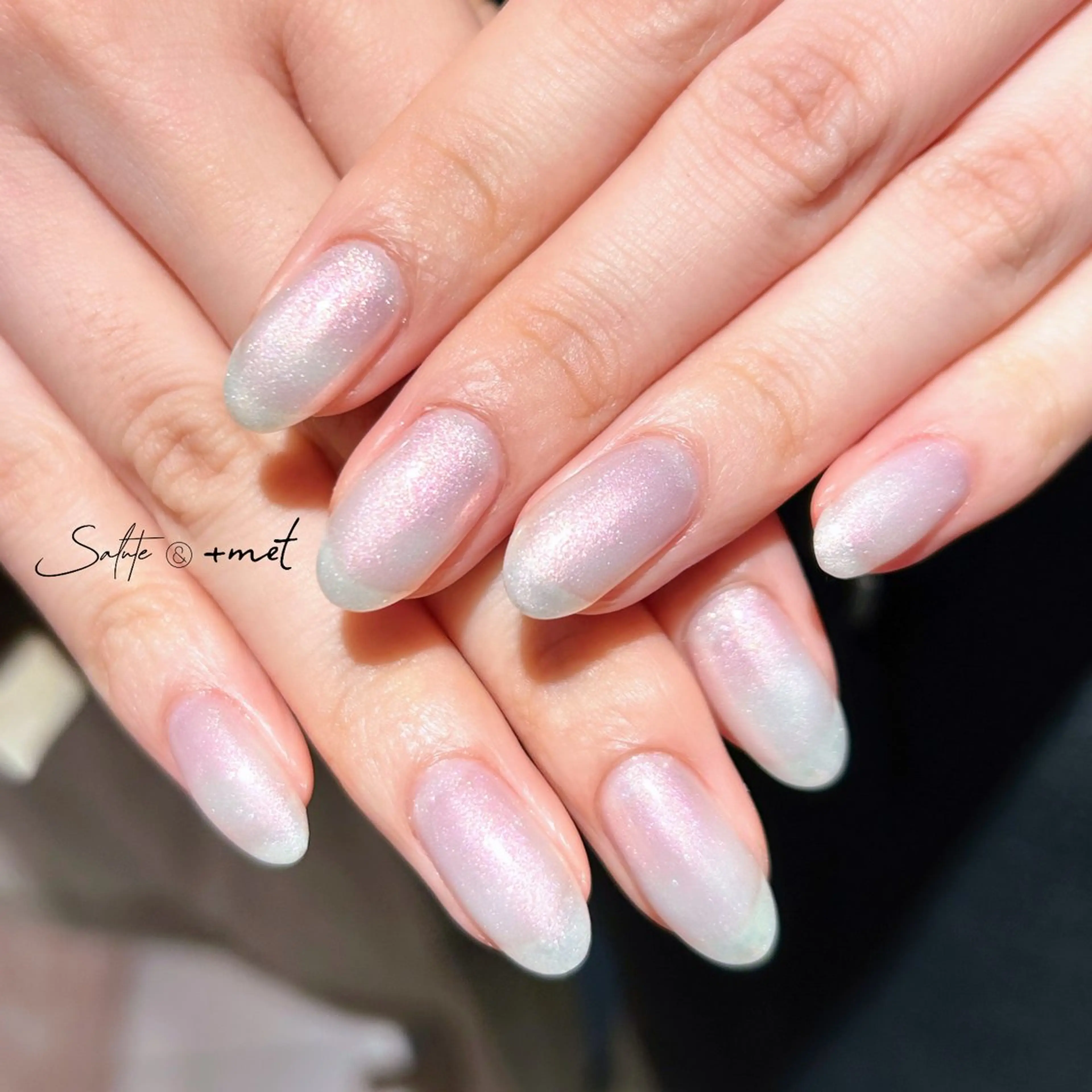 ネイル ジェルネイル ラメ(グリッター) オフィスネイル ワンカラーネイル ピンク ハンドネイル 渋谷 怜奈のネイルデザイン