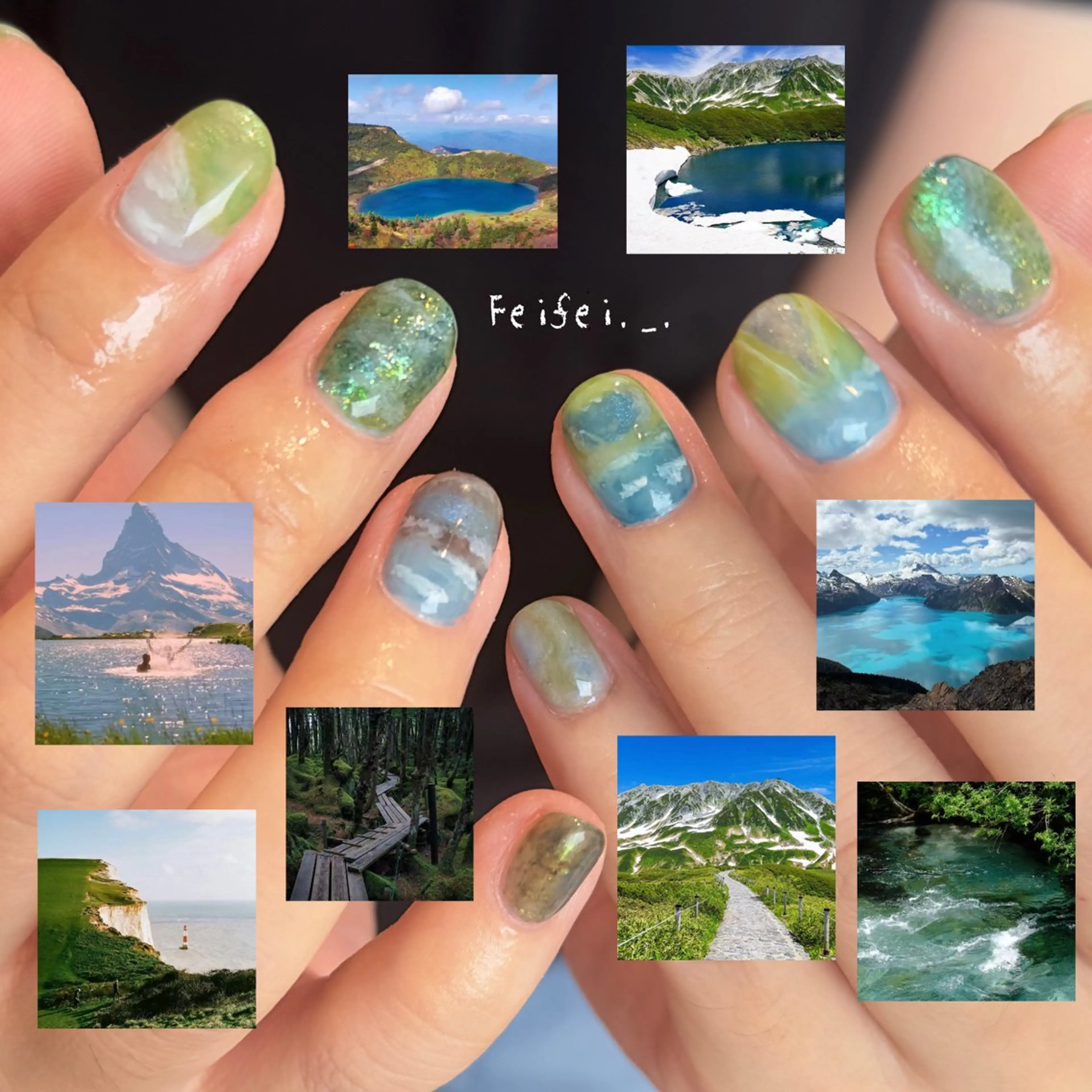 ネイル ハンドネイル 🎀 Hiyubi._.nail 🫧所属・🎀フェイ フェイ🫧💗のネイルデザイン