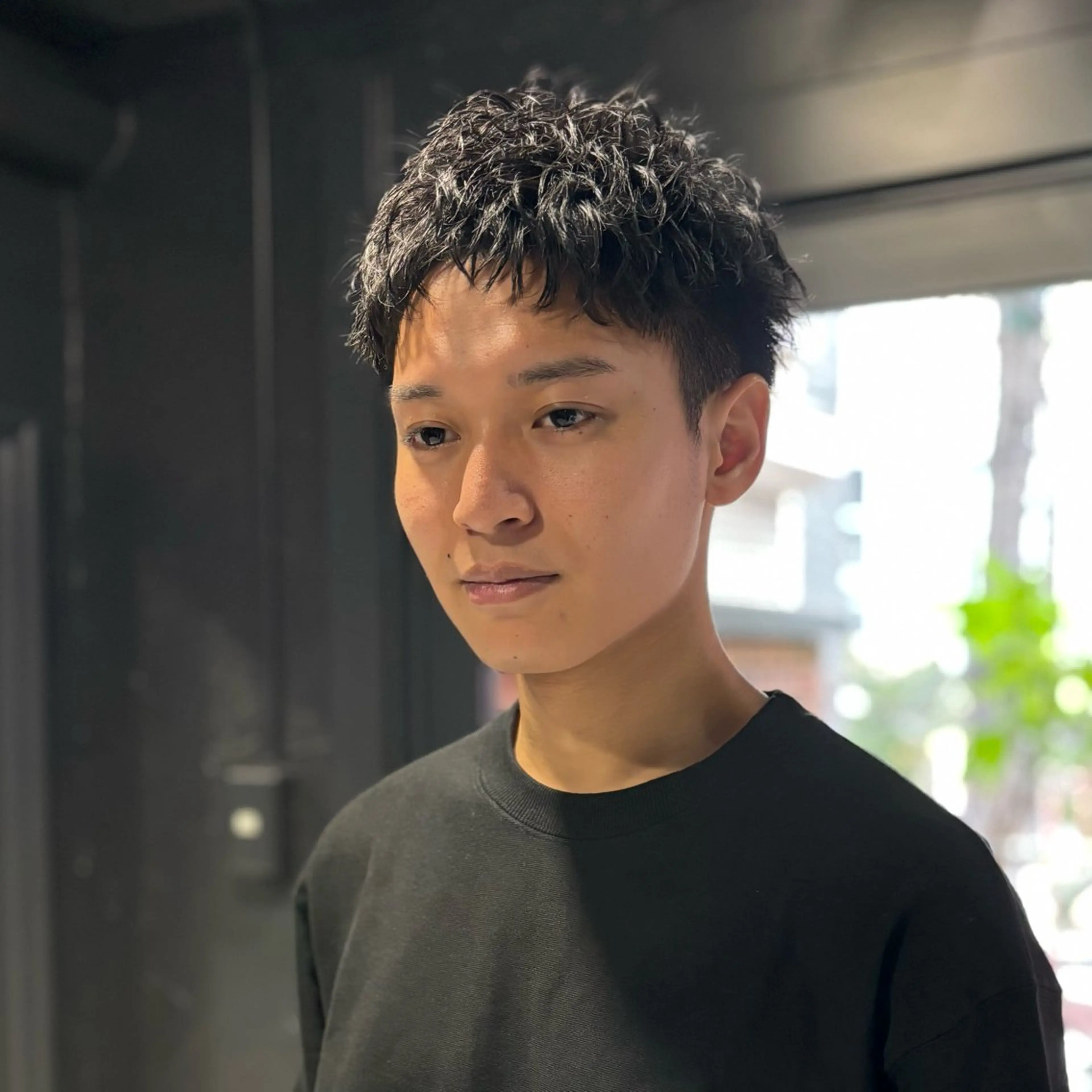 ショート パーマ メンズ スパイキーショート ショートヘア カット パーマ スパイキーショート アメ村【戸兵吏駒】のヘアスタイル