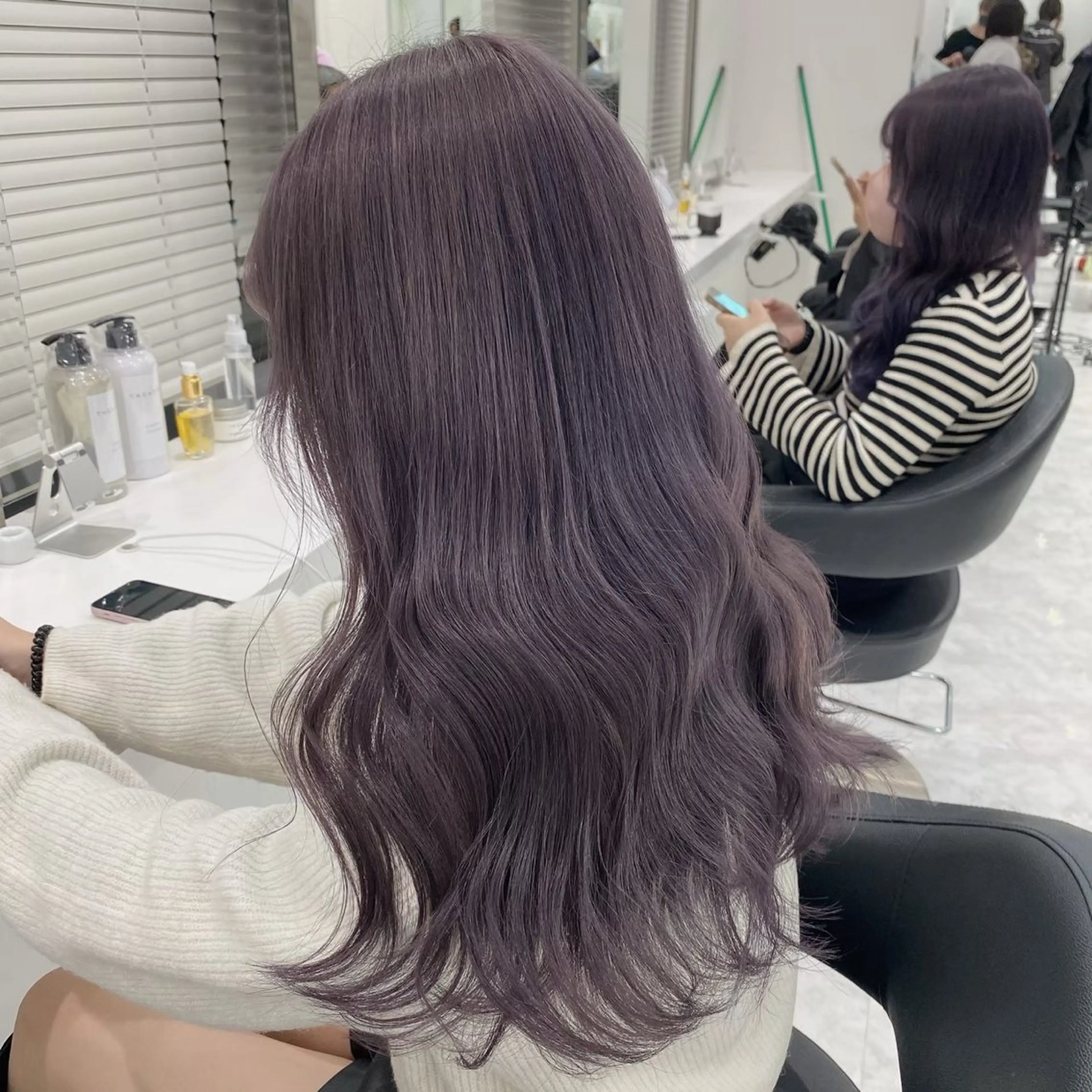 セミロング カラー ヘアアレンジ ブリーチ 髪質改善 似合わせカット 🫧艶感  ハイトー ン／ブリーチ🫧のヘアスタイル