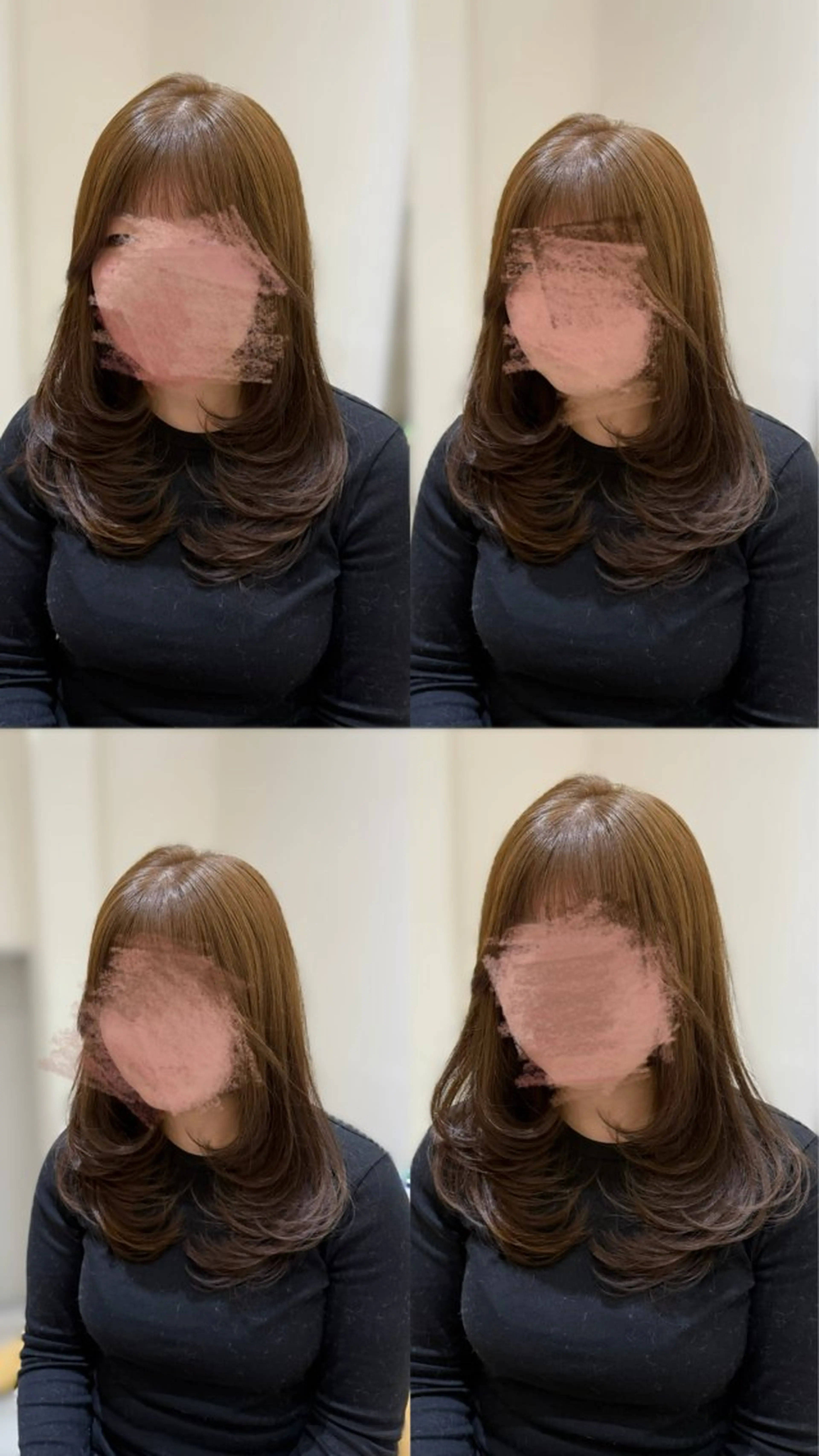 セミロング カット ヘアカラー トリートメント Zina 熊本店 ワンホン/Juranのヘアスタイル