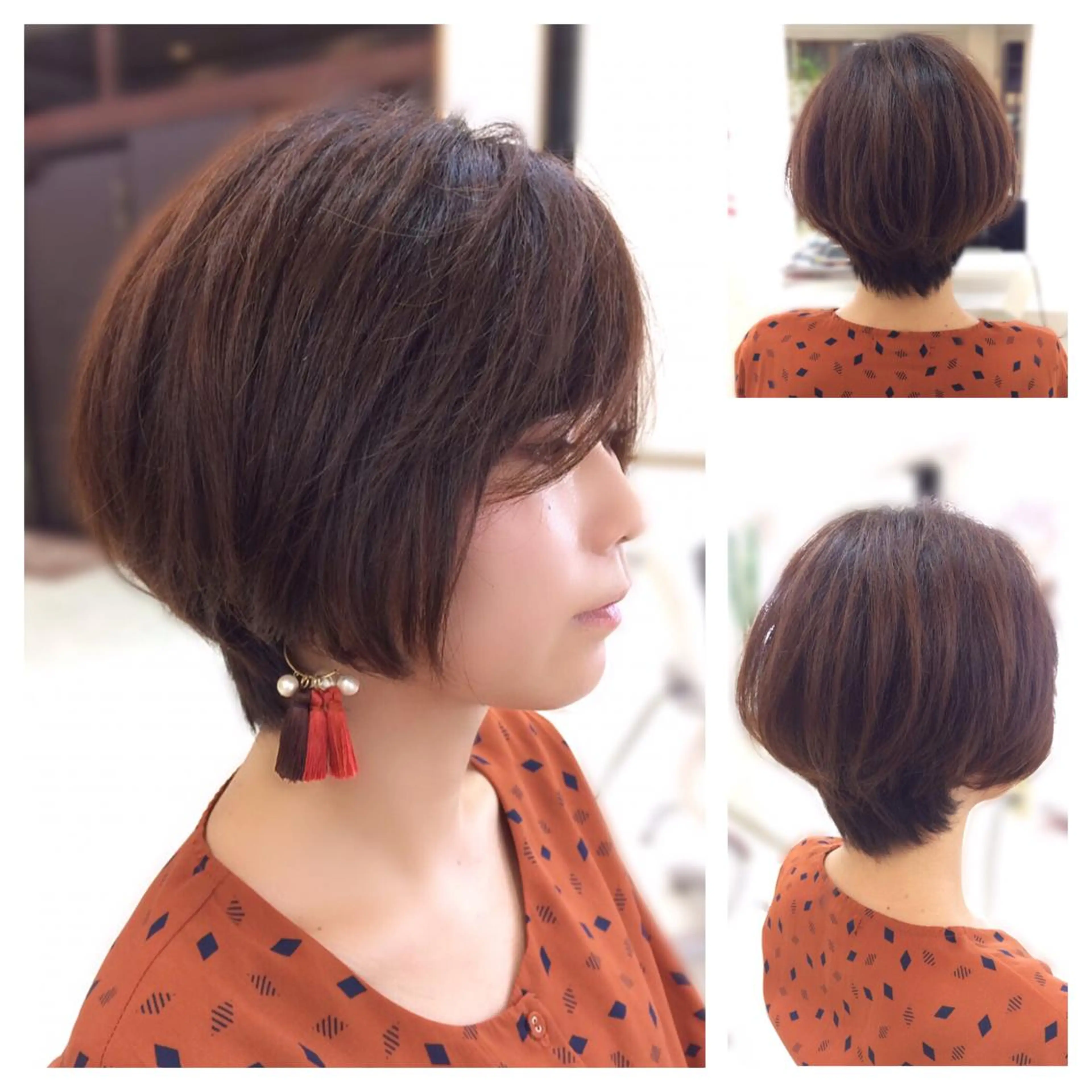 ショート ショートボブ ボブ ショートヘア カット トリートメント ヘッドスパ Hair VERDEのヘアスタイル