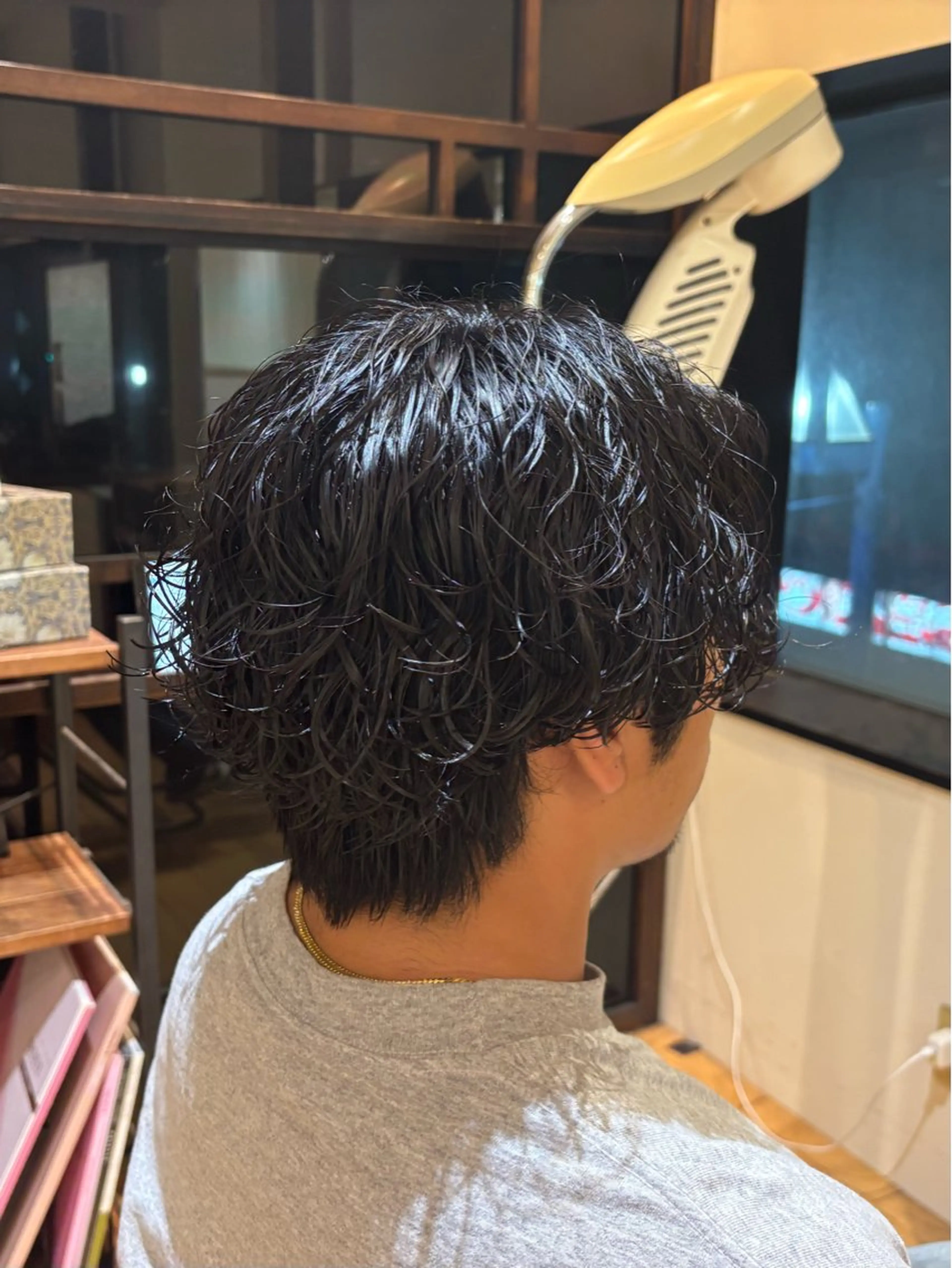 パーマ メンズ カット パーマ おもだか　がく /レディースカットのヘアスタイル