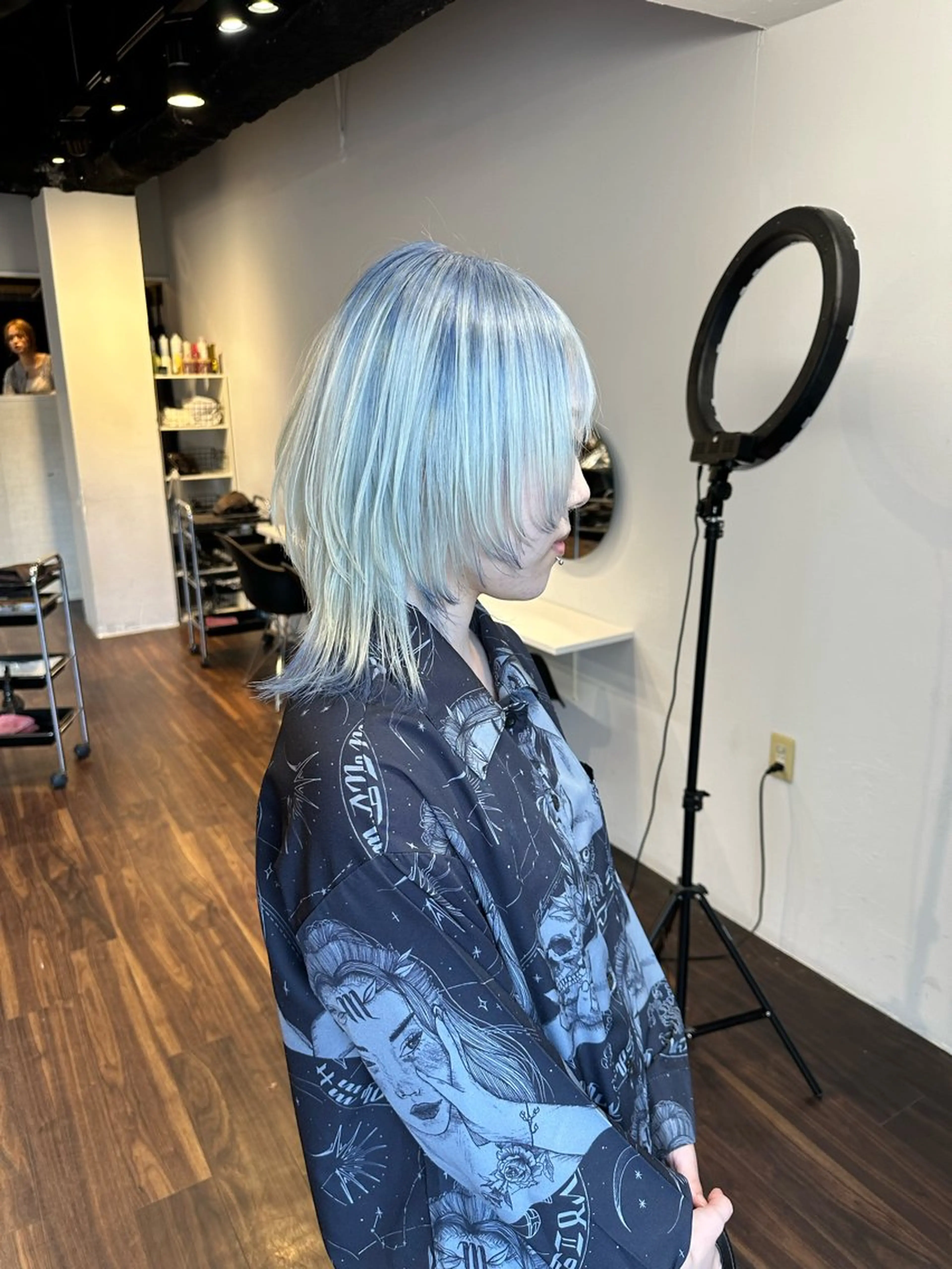 セミロング カラー カット ヘアカラー トリートメント ワンホンヘア ケラチン/Kaitoのヘアスタイル