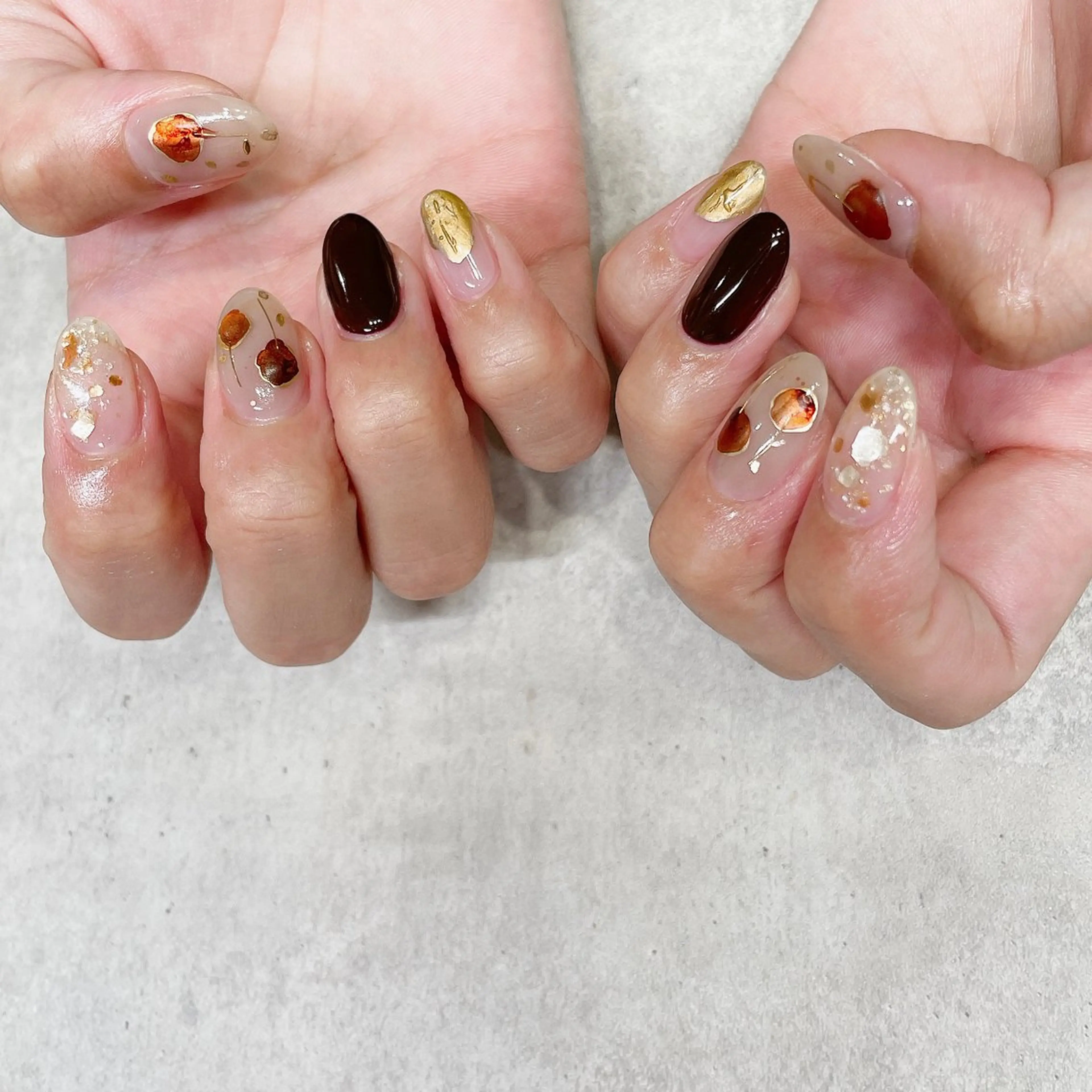 ネイル アートネイル ハンドネイル A85G ayakoのネイルデザイン