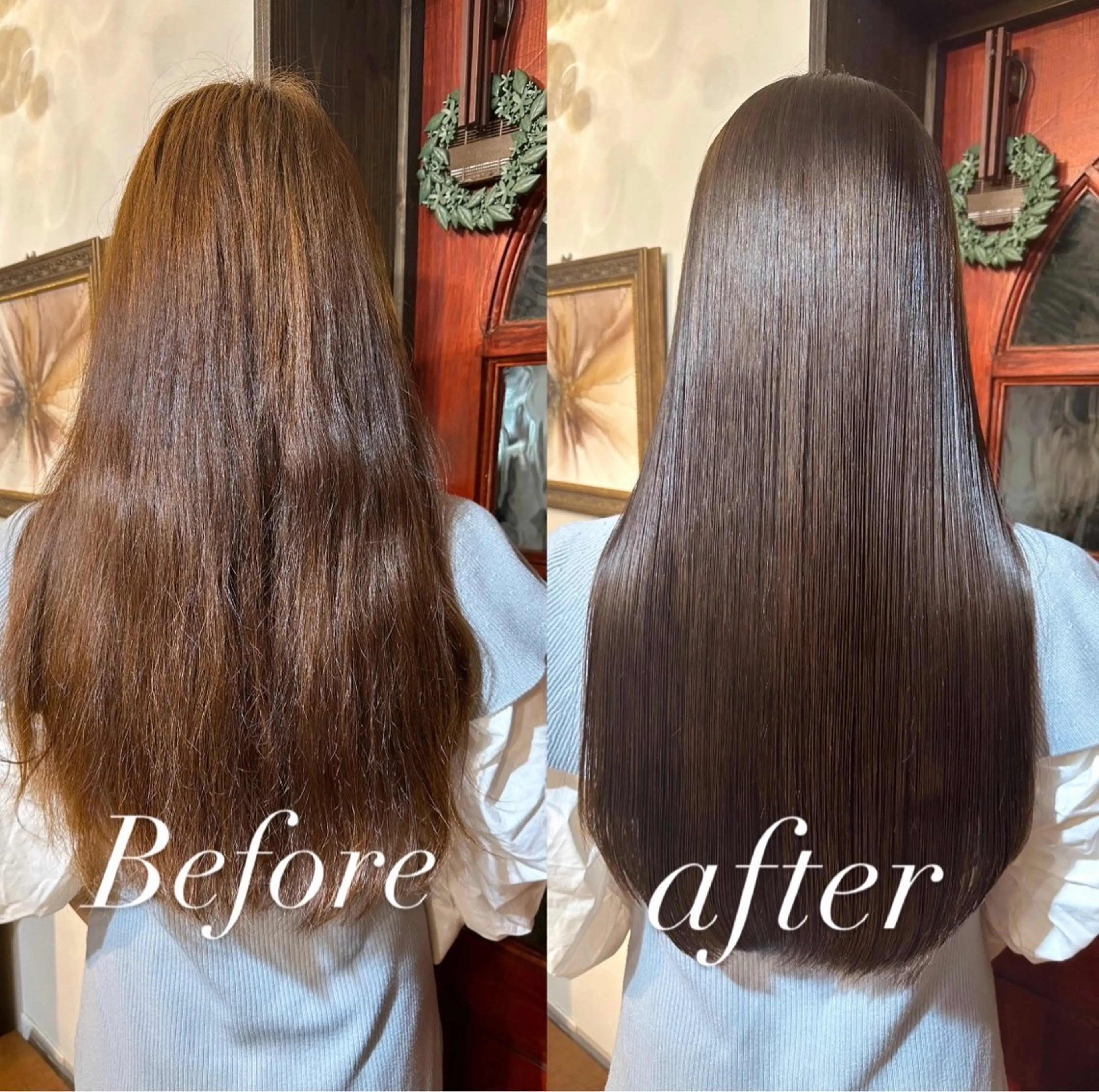 ロング カット 縮毛矯正 トリートメント 伏田 遼馬のヘアスタイル