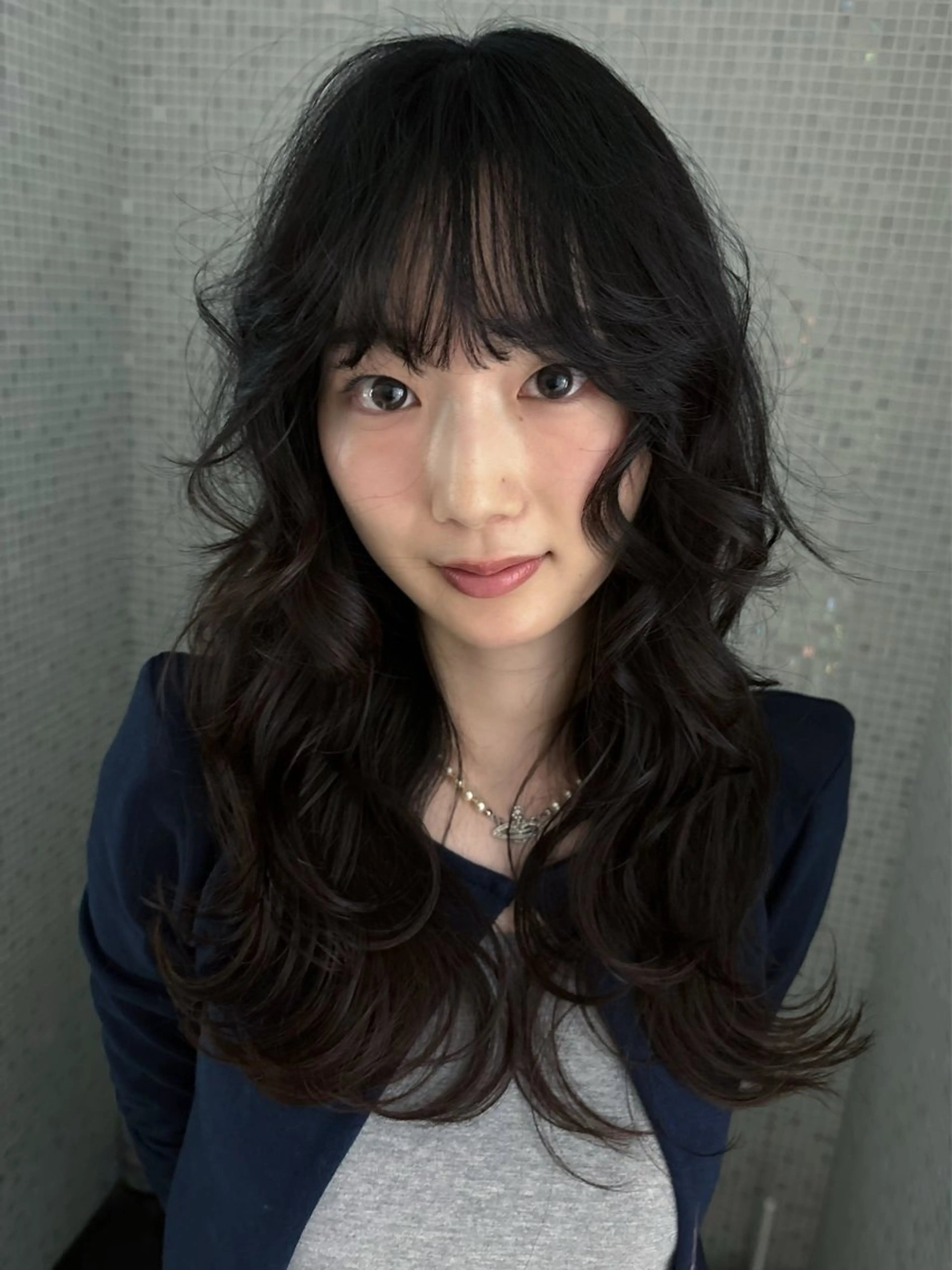 セミロング カラー ヘアアレンジ カラー特化🎀/ 艶カラー🫧渋谷のヘアスタイル