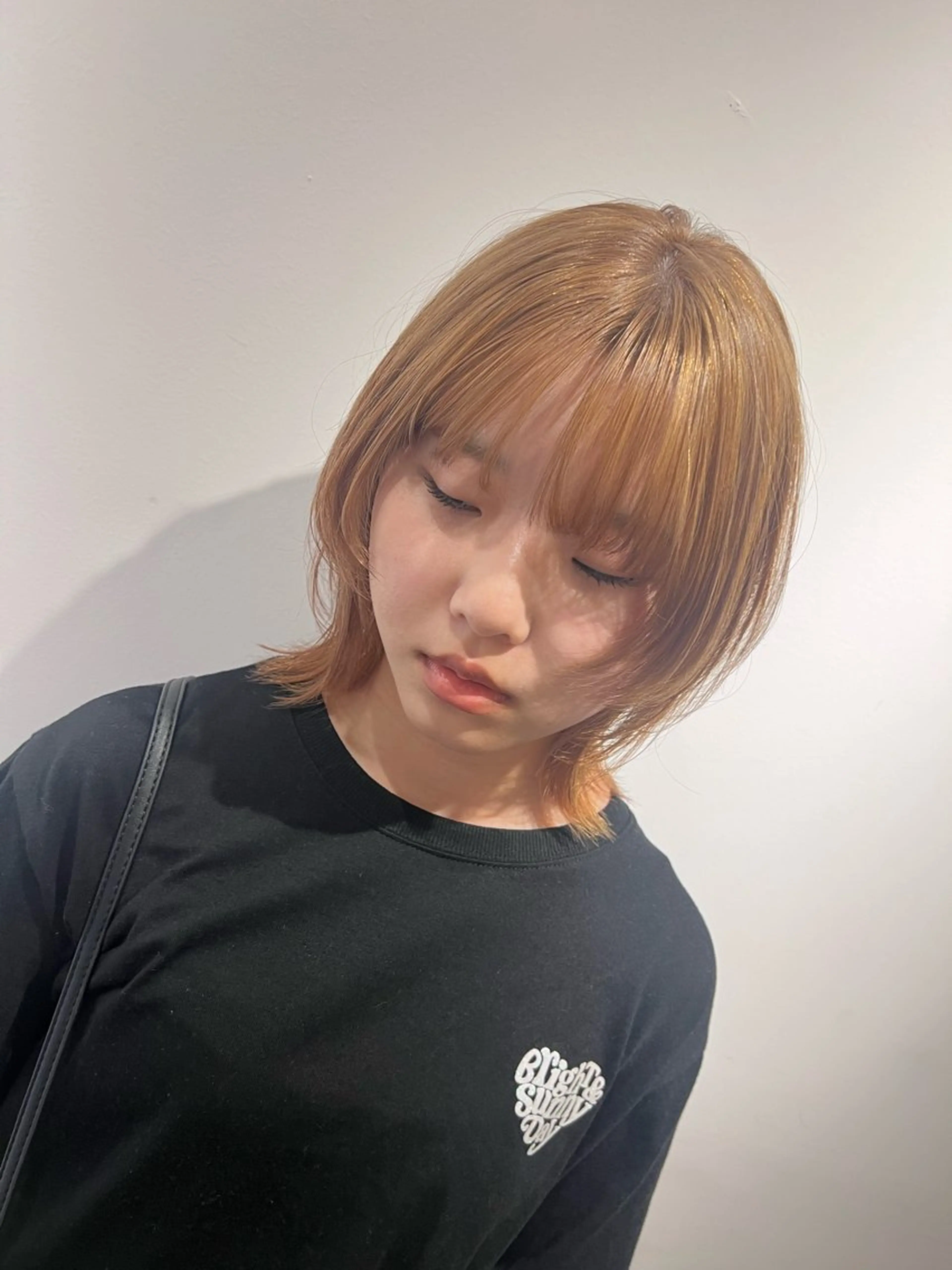 ミディアム カラー 篠原 海のヘアスタイル