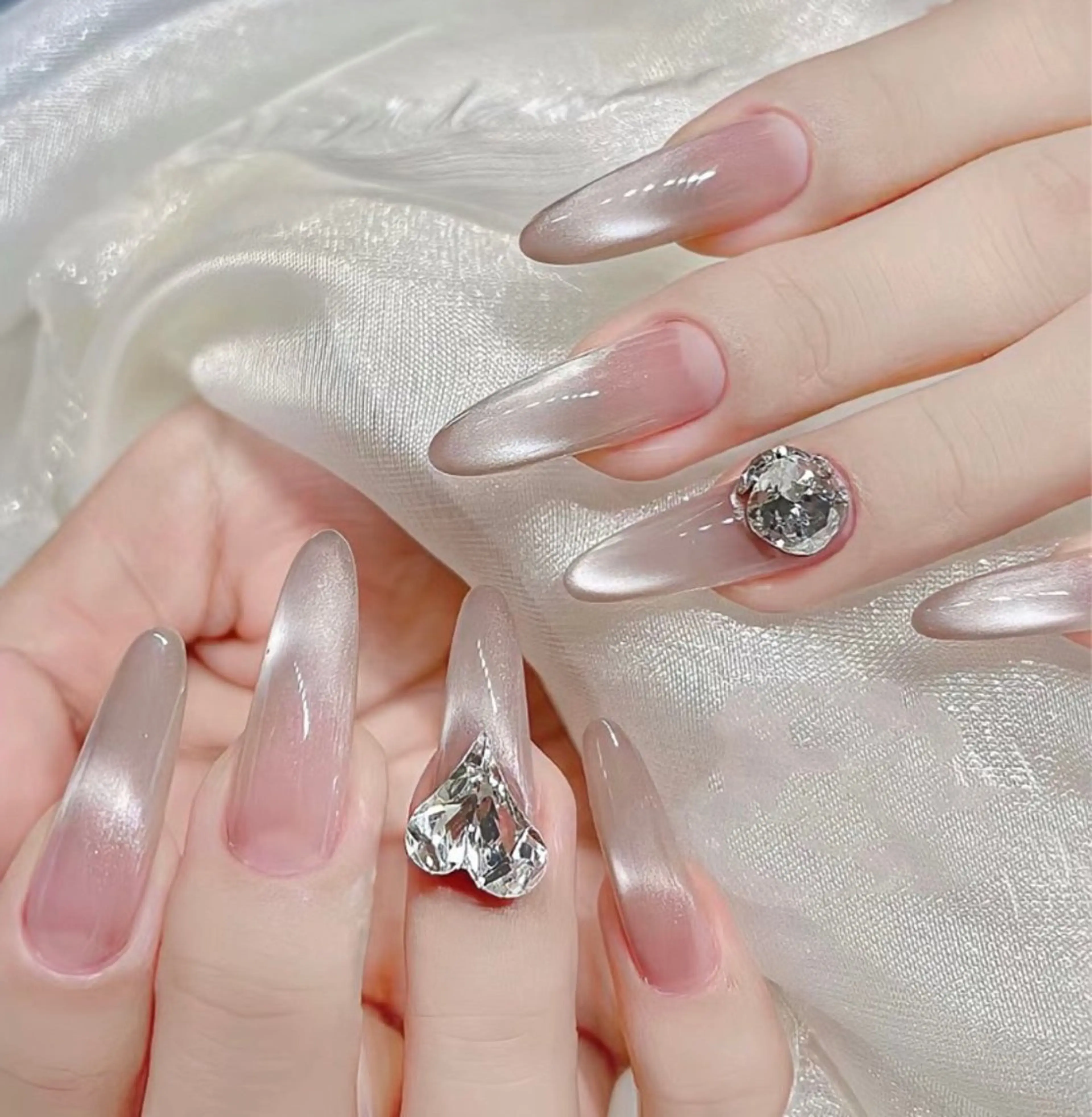 ネイル アートネイル チークネイル 長さ出し フレンチネイル ジェルネイル YK Beauty Salonのマツエク・マツパデザイン