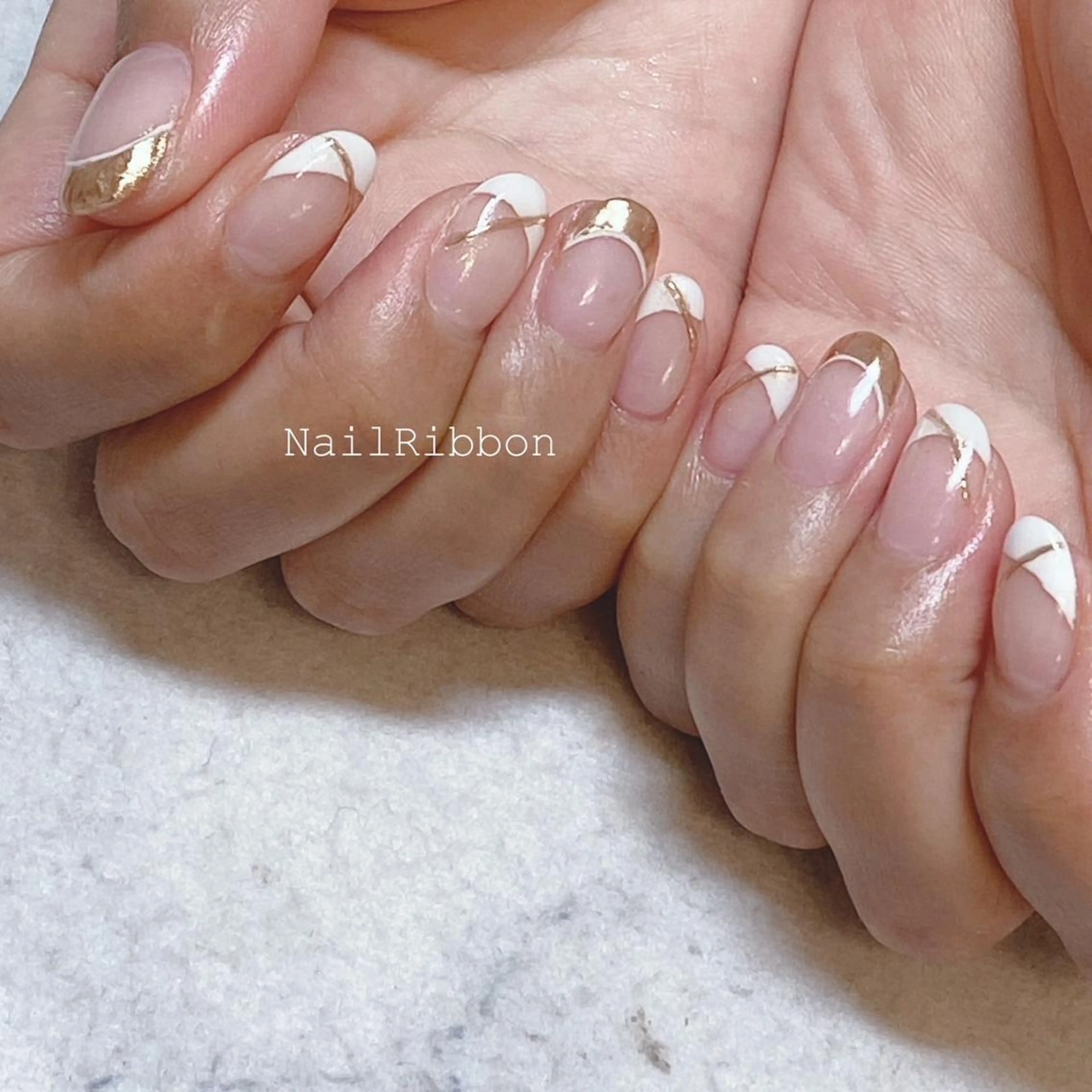 ネイル ネイルリボン 石田のネイルデザイン
