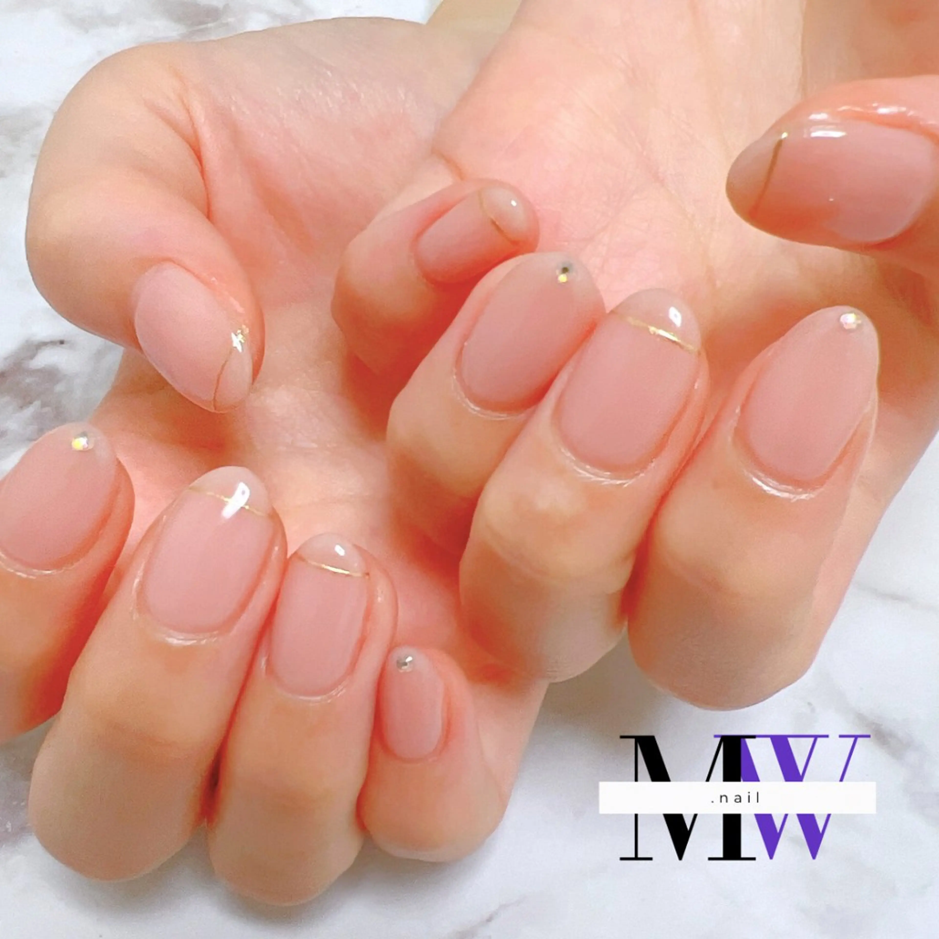 ネイル アートネイル シンプルネイル ハンドネイル MW .nailのネイルデザイン