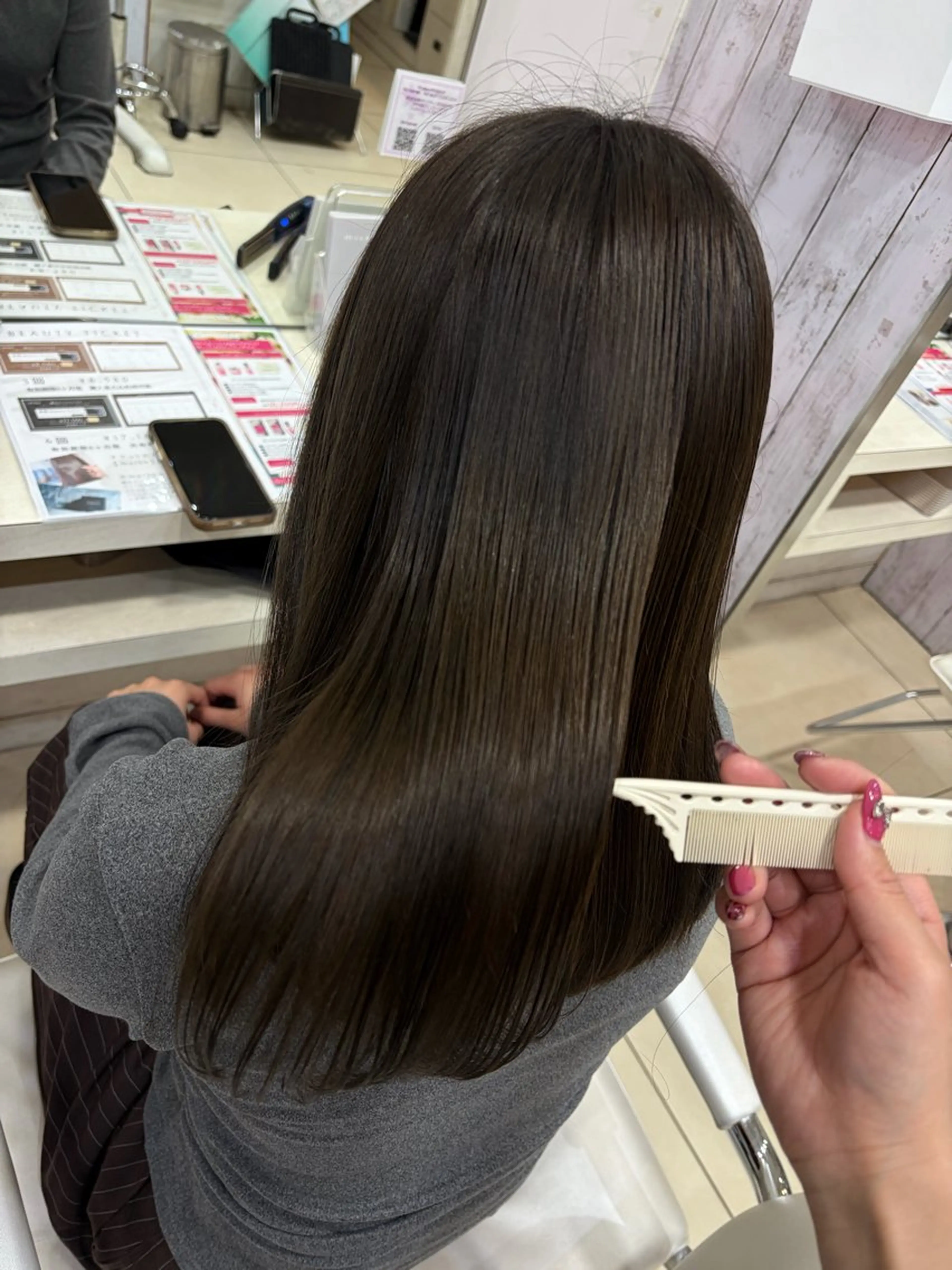 セミロング 【髪質改善カラー】 あむ·. ⟡ 🖤のヘアスタイル