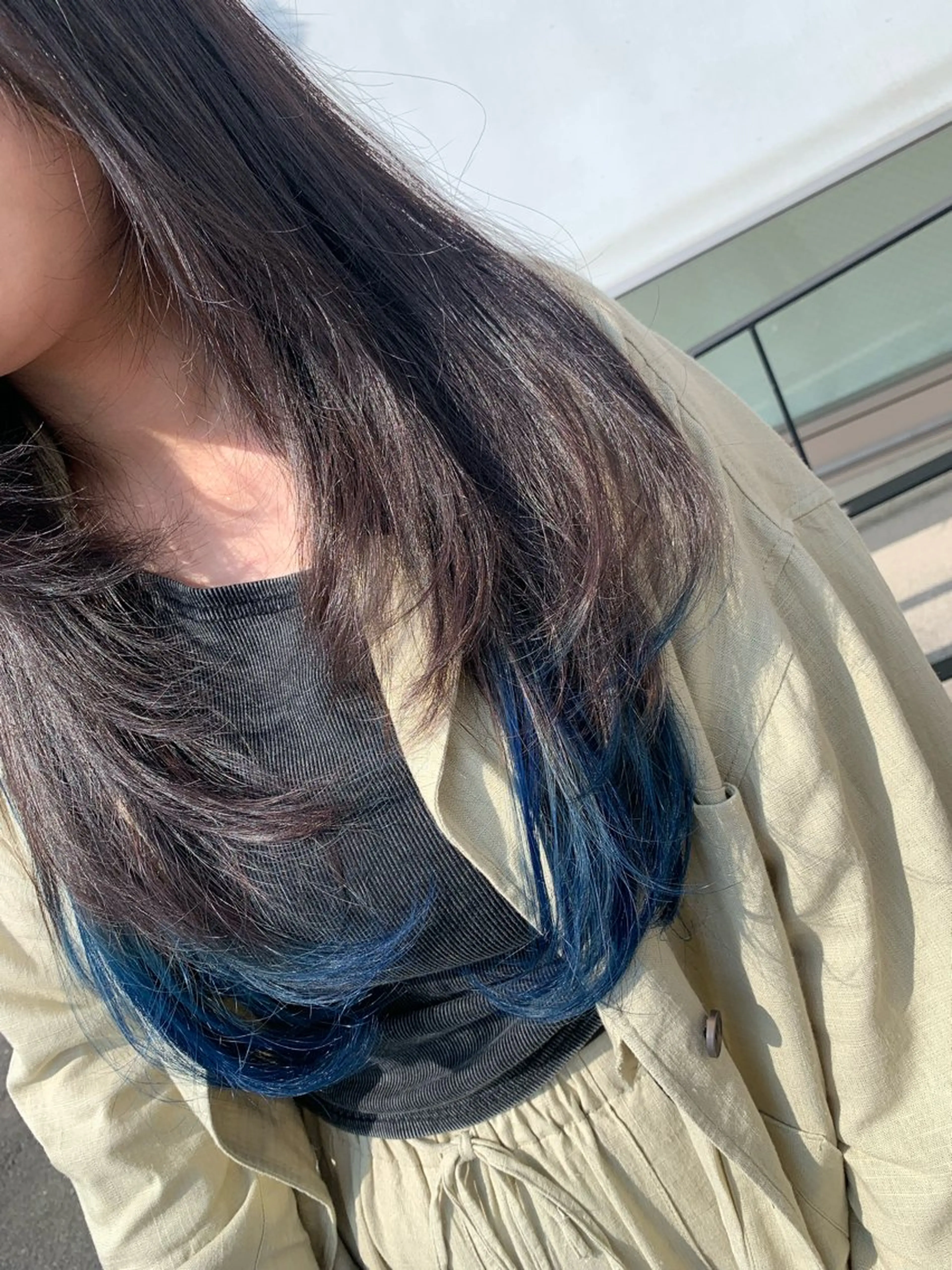 セミロング レイヤーカット レイヤー/韓国風/ 縮毛矯正/沖谷航のヘアスタイル