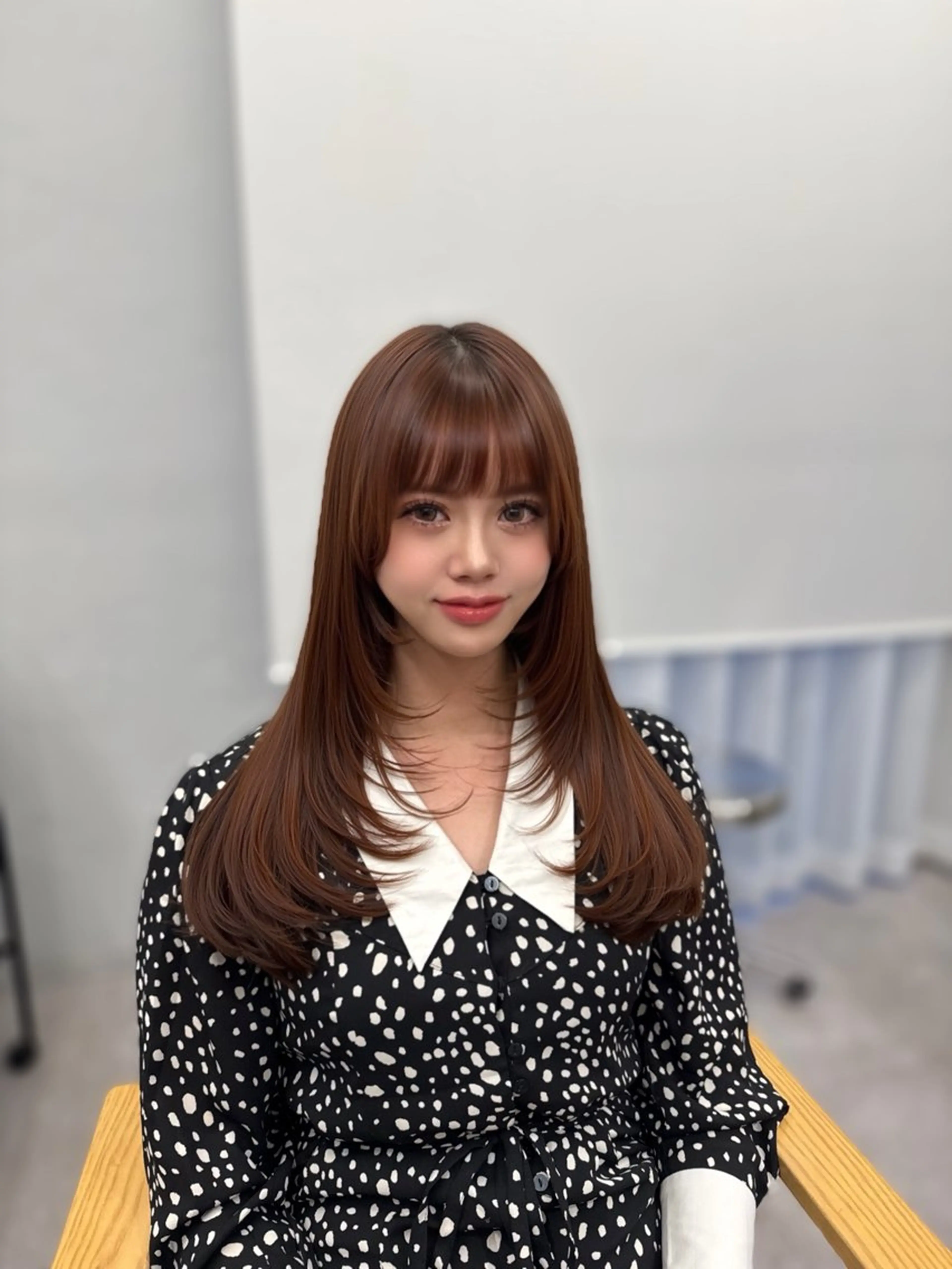 セミロング カラー ヘアアレンジ 暖色系/透明感 治野心のヘアスタイル