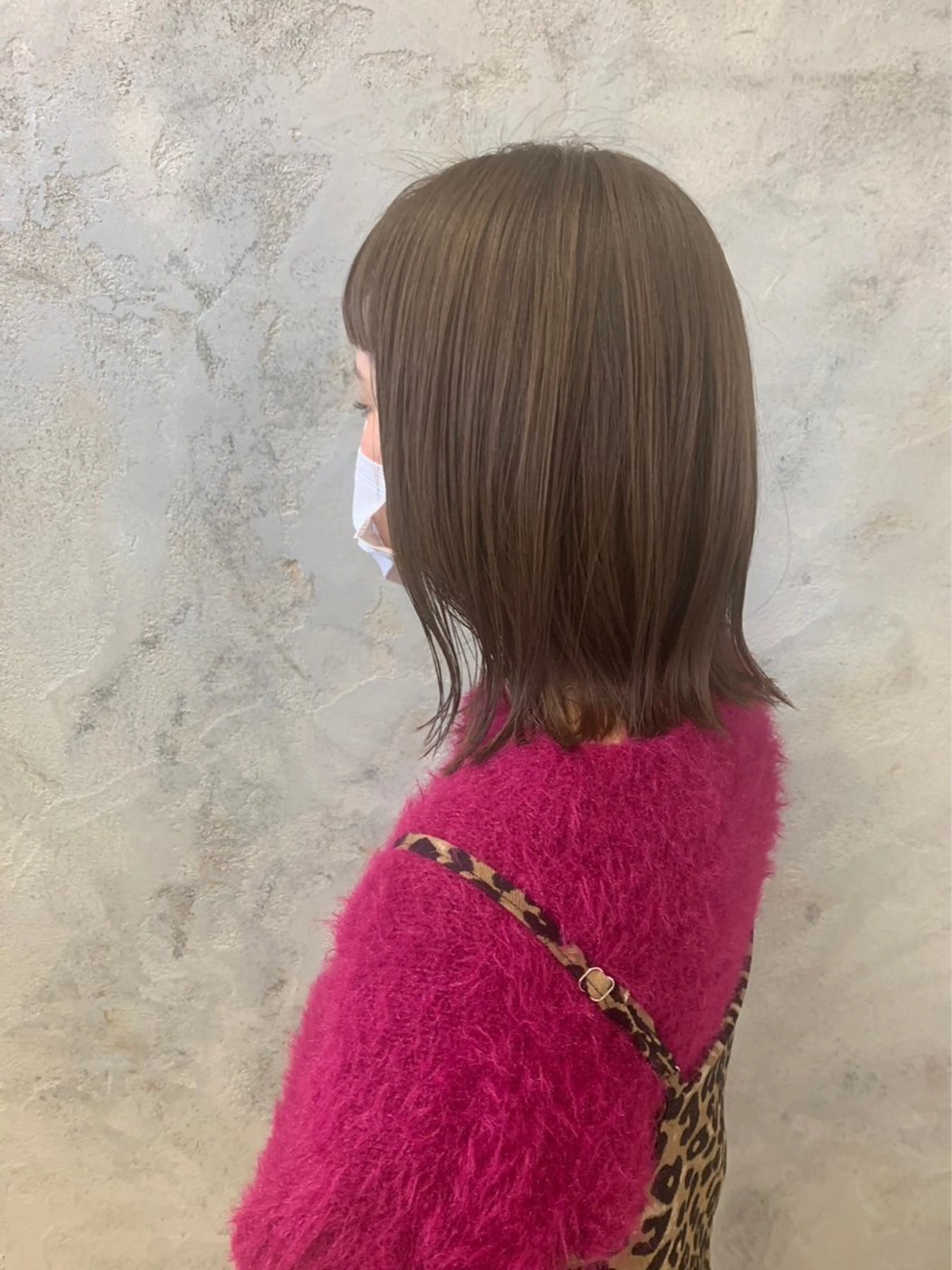 ミディアム カラー カット ヘアカラー トリートメント 荒島 由佳のヘアスタイル