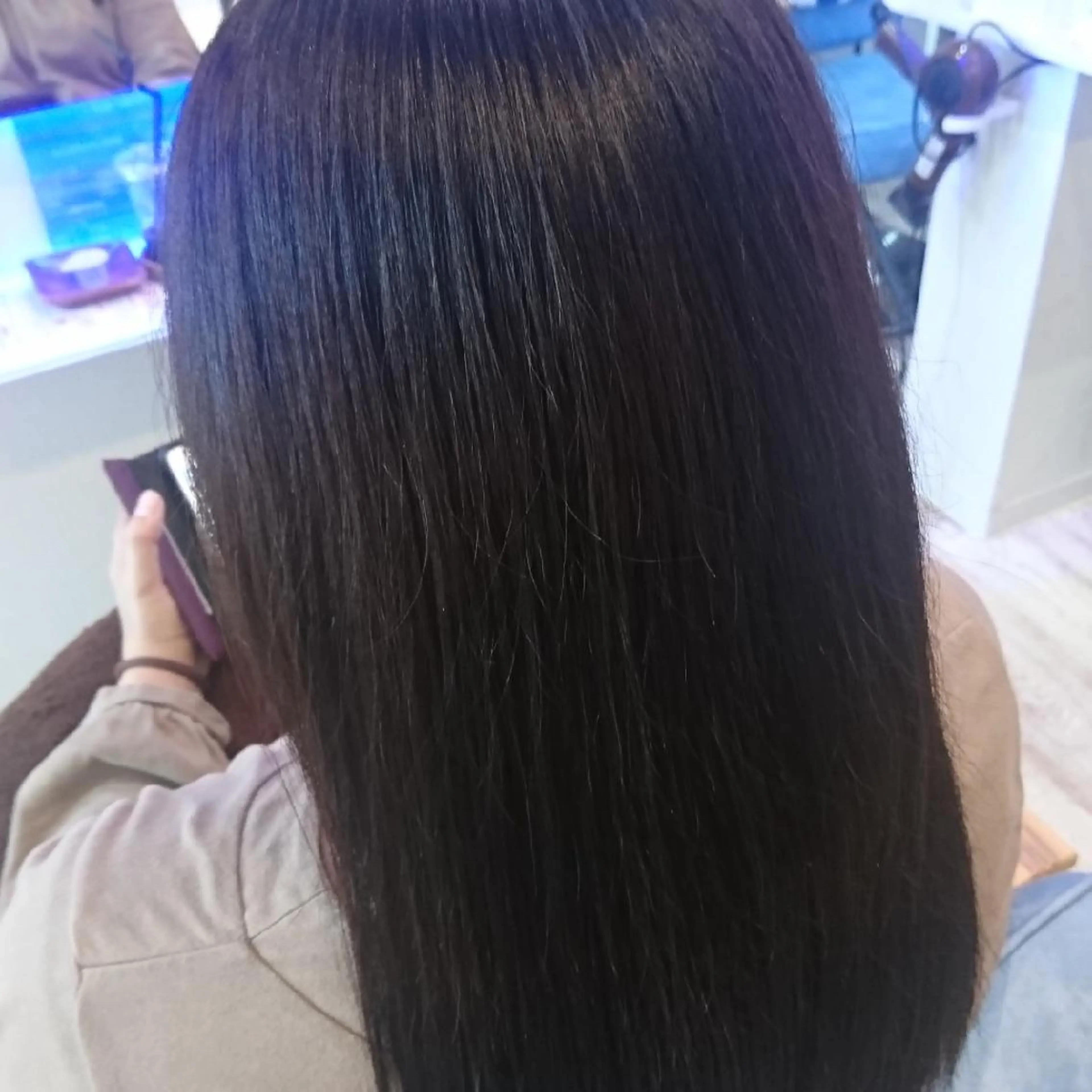 ロング パーマ ストレートパーマ 中嶌 健一のヘアスタイル