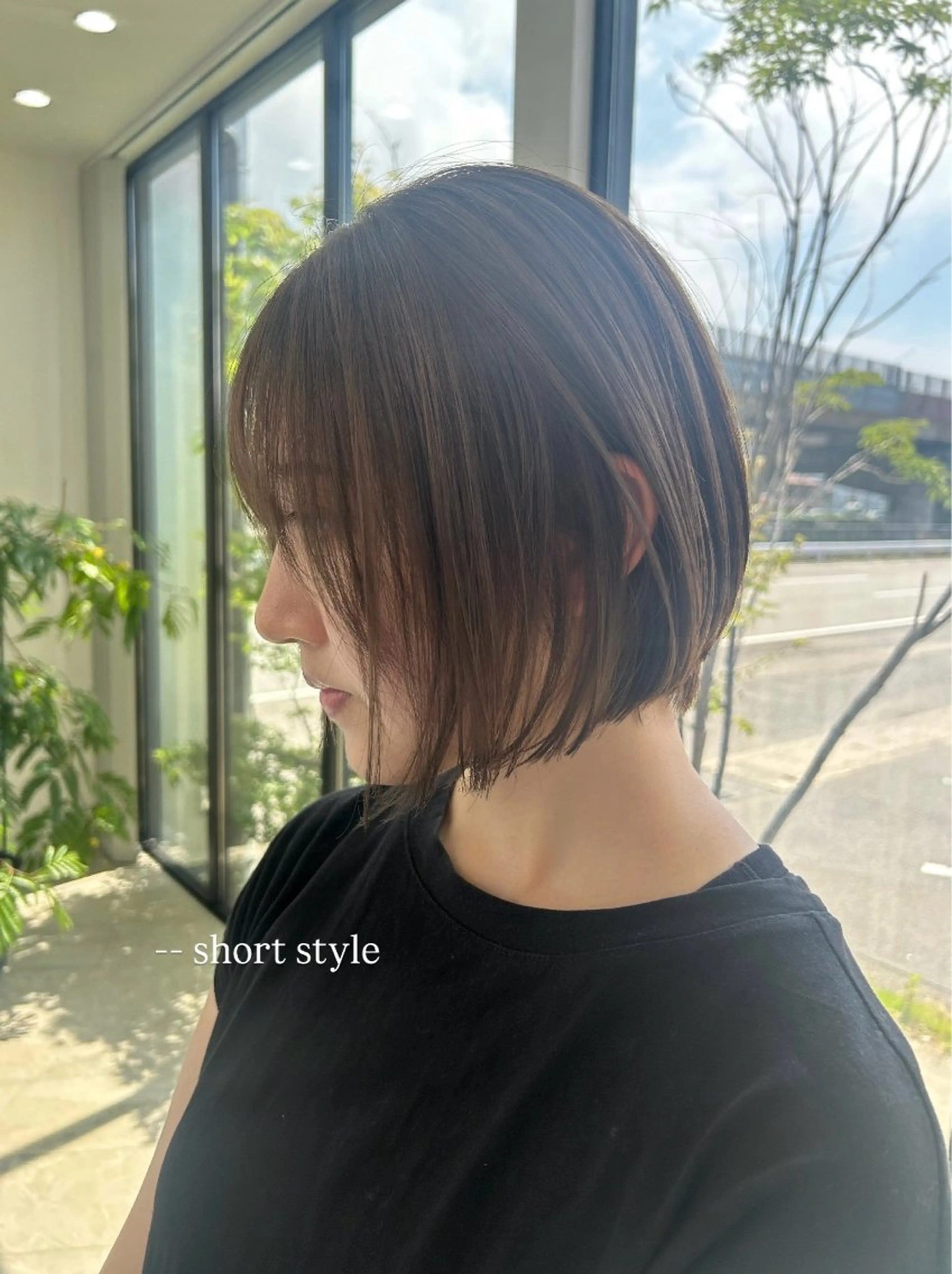 ショート カット ヘアカラー トリートメント suehiro yunaのヘアスタイル
