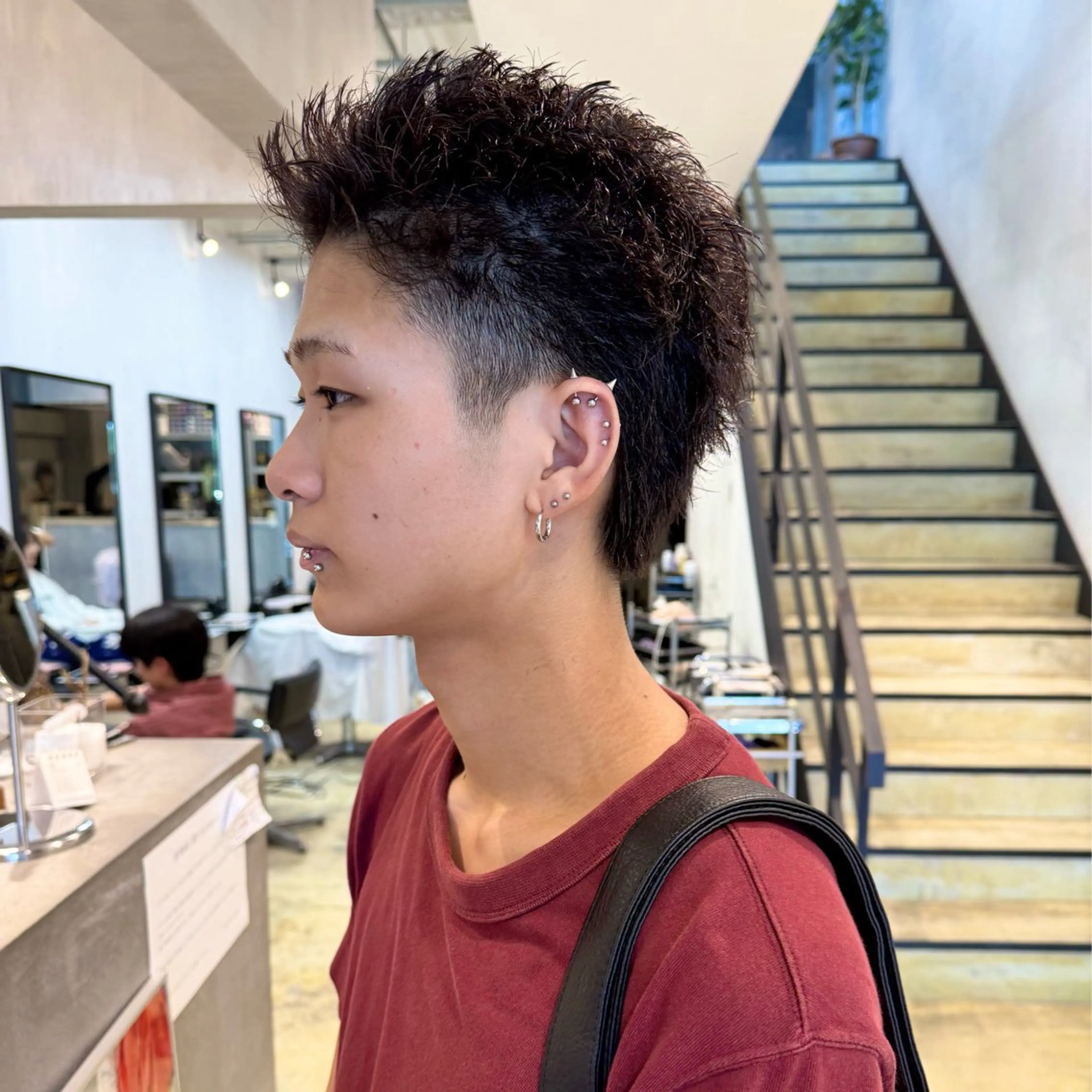 メンズ スパイキーショート ツーブロック 刈り上げ カット メンズパーマ/メンズ カット/古川晴輝のヘアスタイル