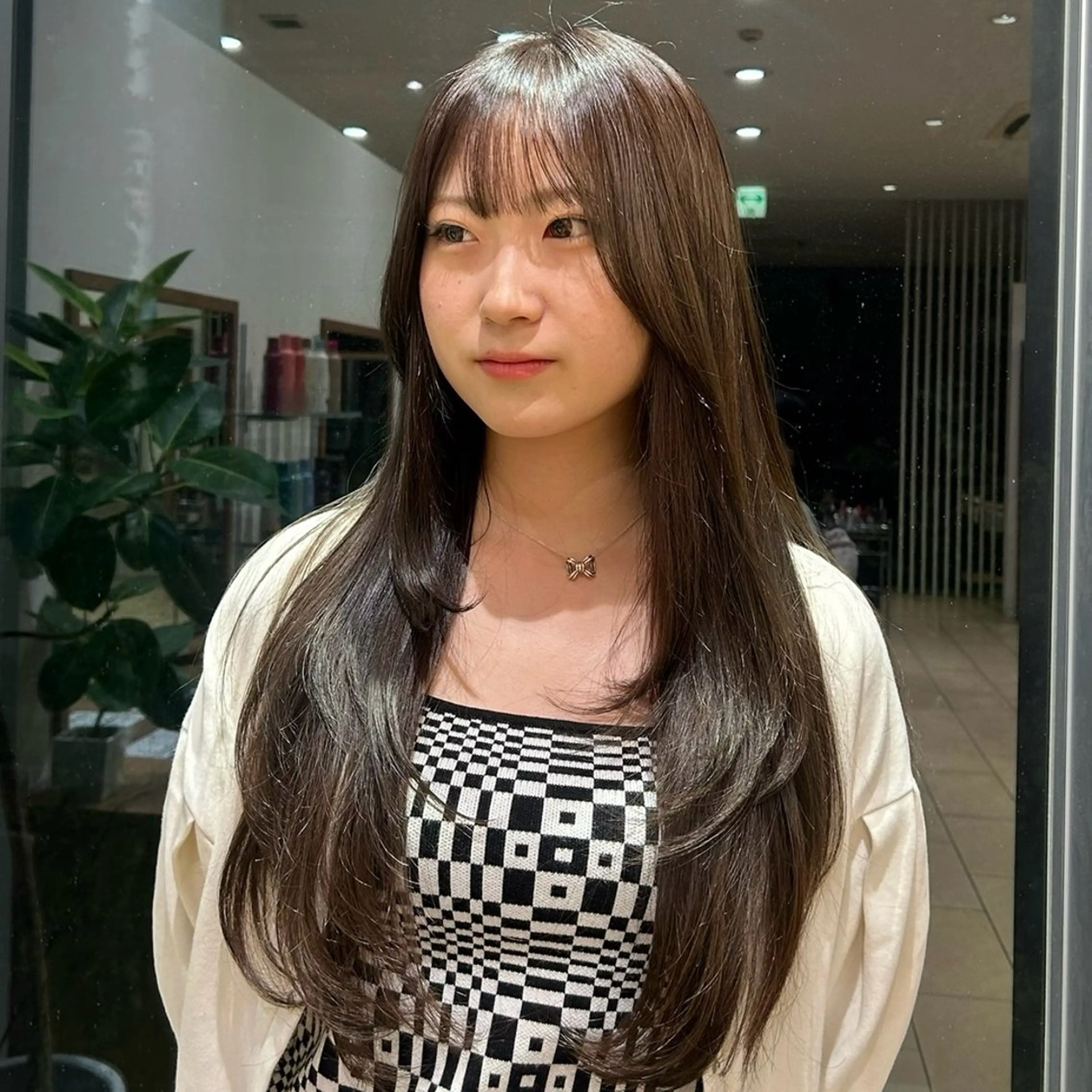 ロング カラー 佐々木 萌衣/ 髪質改善/つやカラーのヘアスタイル