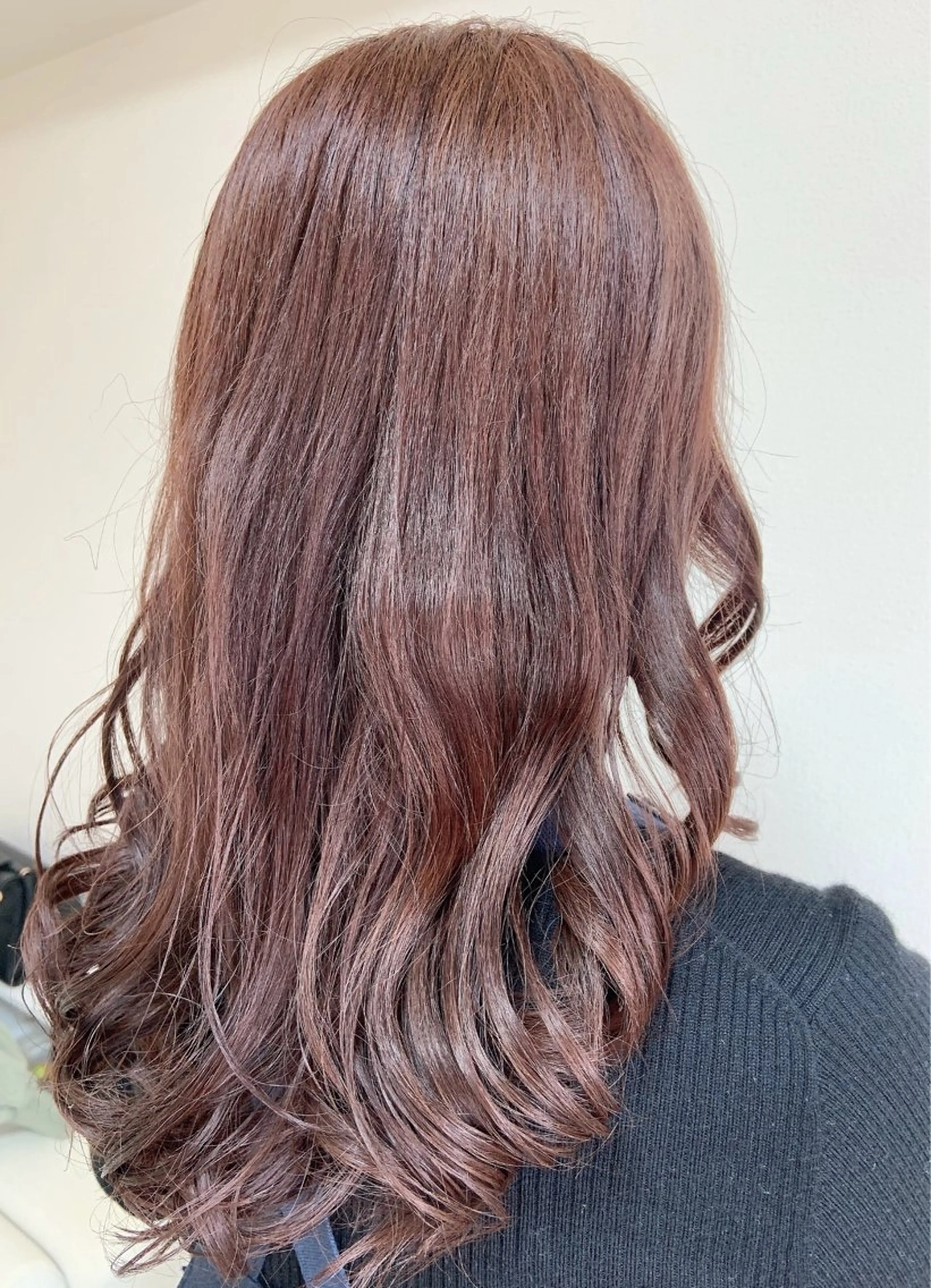 ロング カラー ベージュカラー ピンクカラー ピンクベージュ 小林理子 🌈カラーモデル募集のヘアスタイル