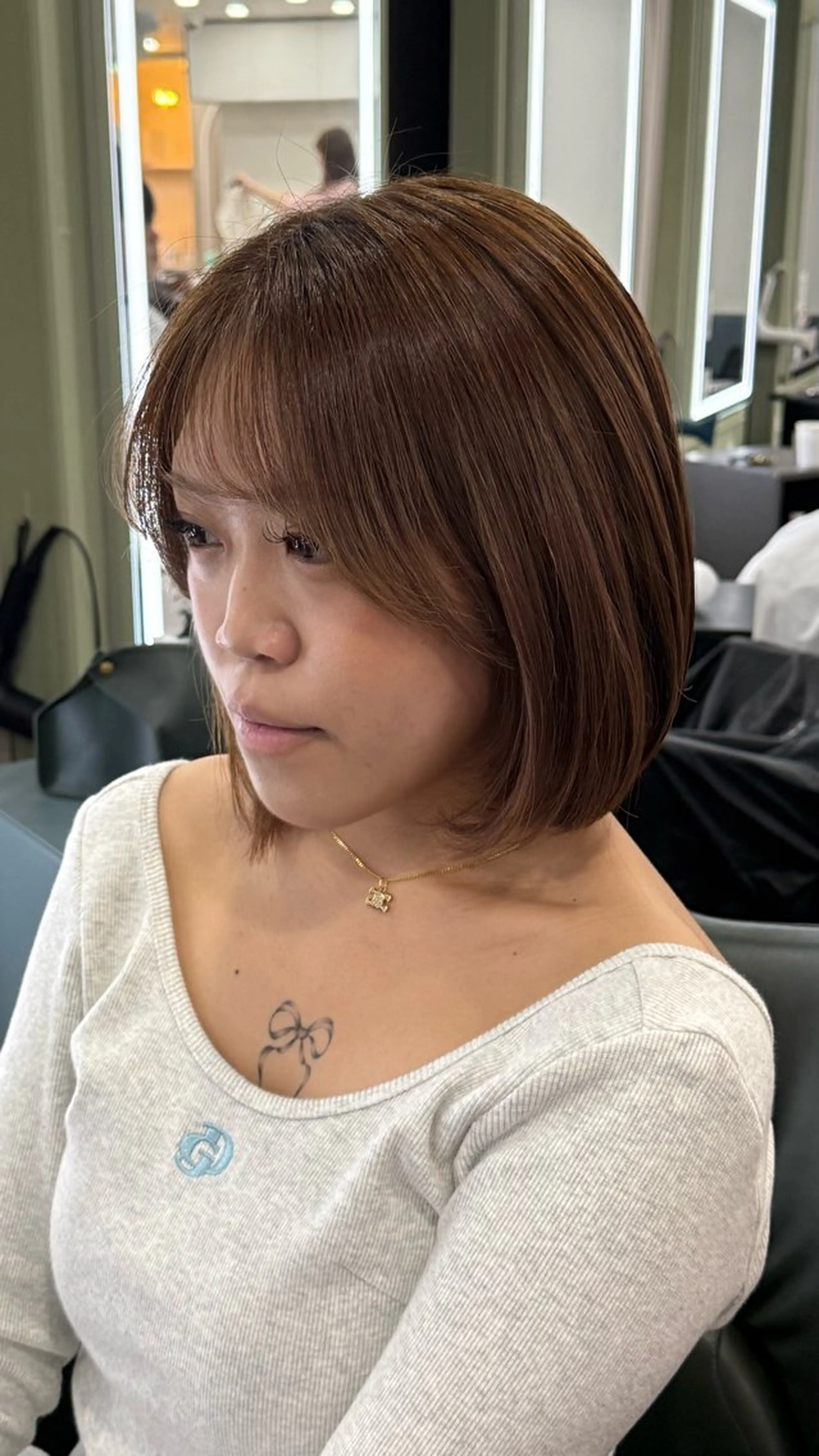 ショート ボブ レイヤーカット ♡roa/韓国ヘア/ 似合わせカット🧸のヘアスタイル