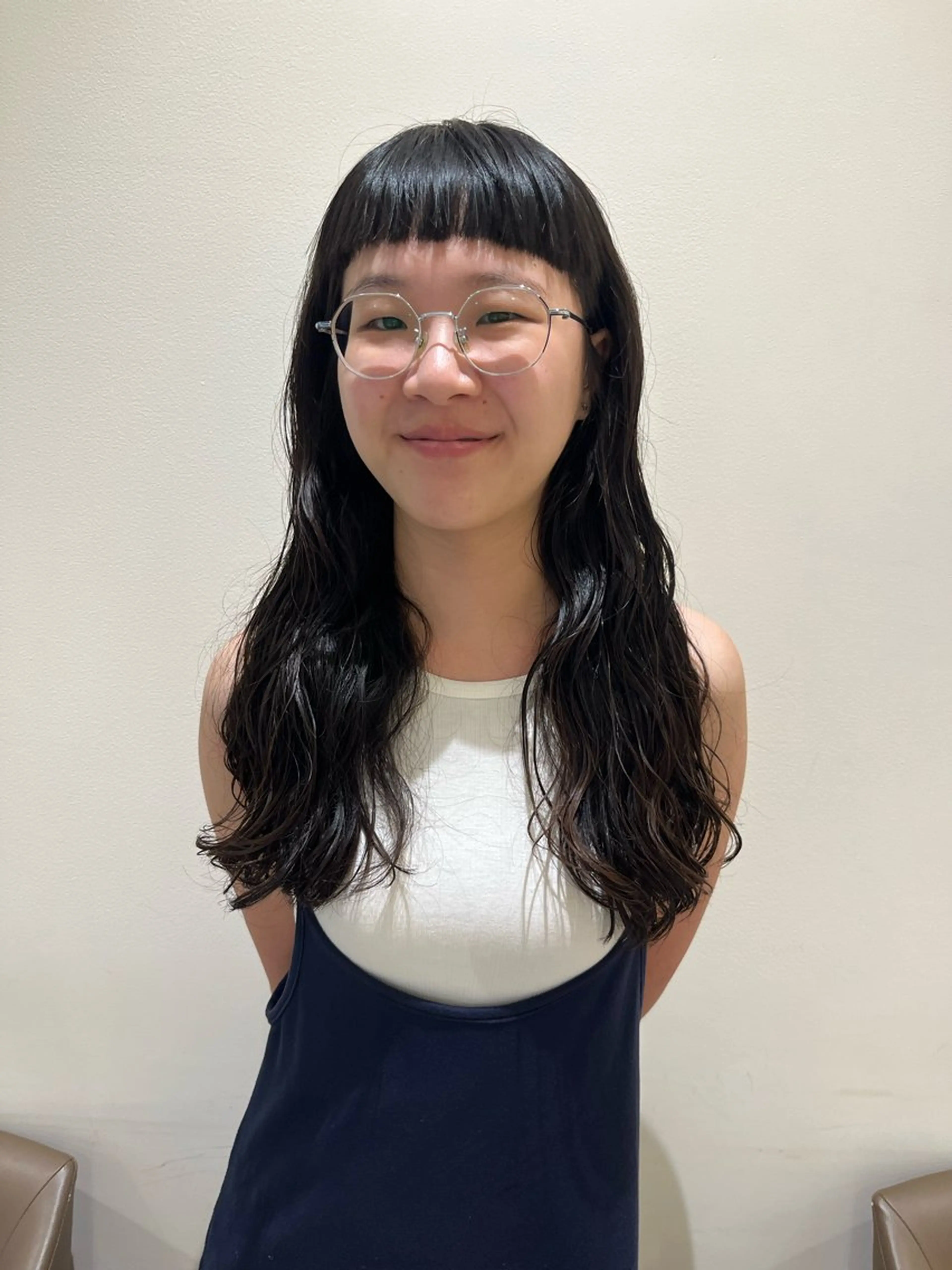 ロング 🫧オリーブカラー/ 酸性縮毛矯正銀座🫧のヘアスタイル