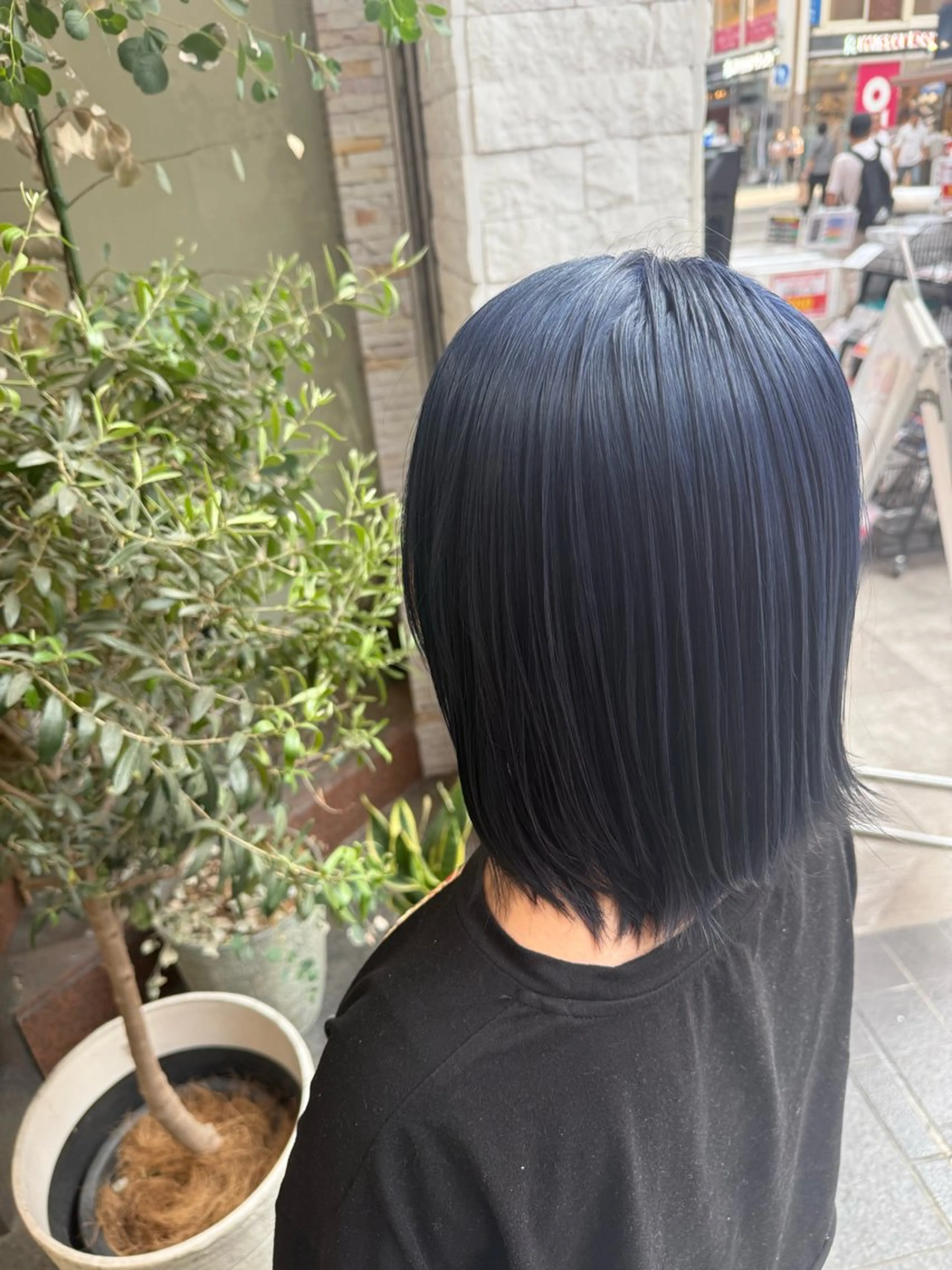 ミディアム カラー EARTH 山﨑龍馬のヘアスタイル