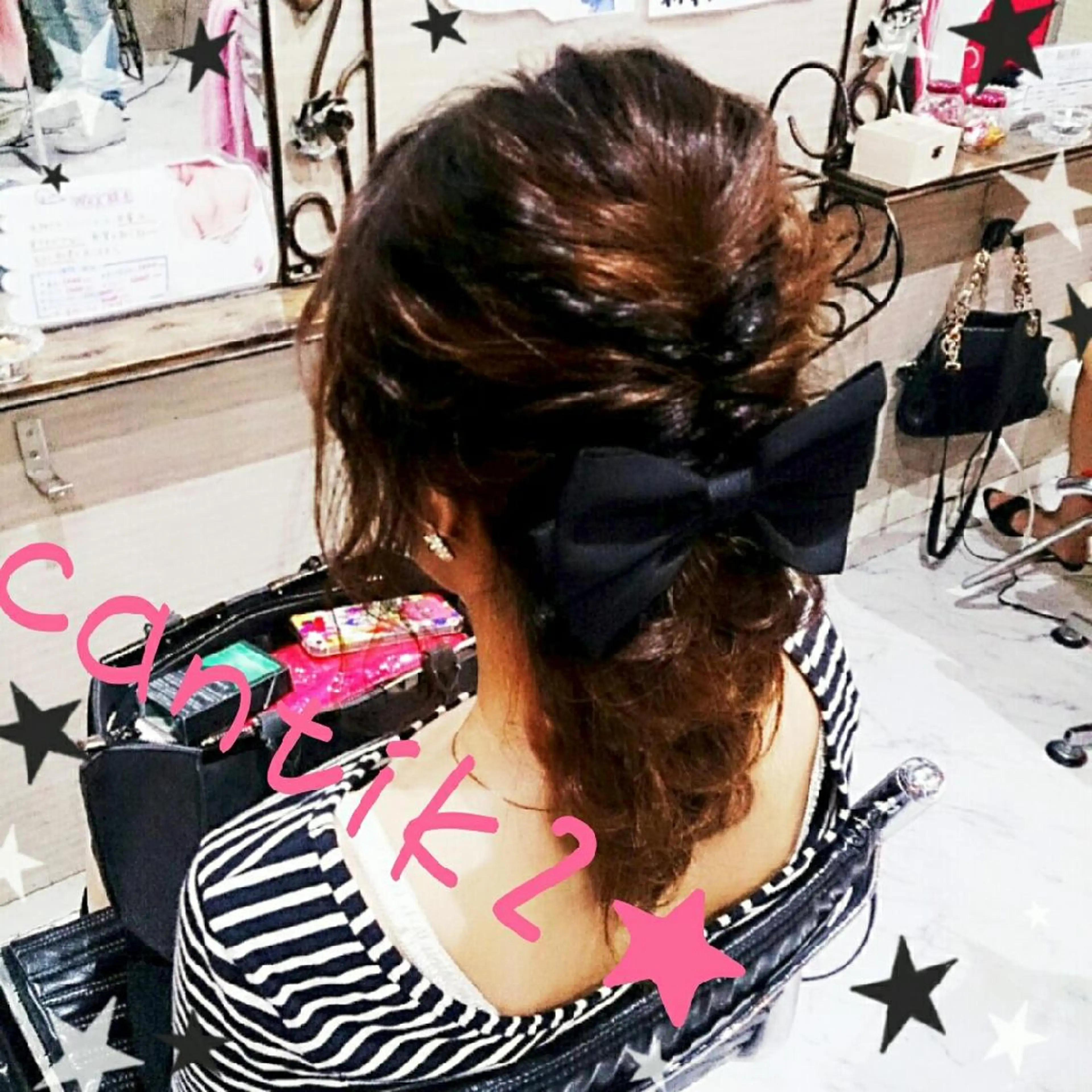 ヘアアレンジ ミディアム vi viのヘアスタイル